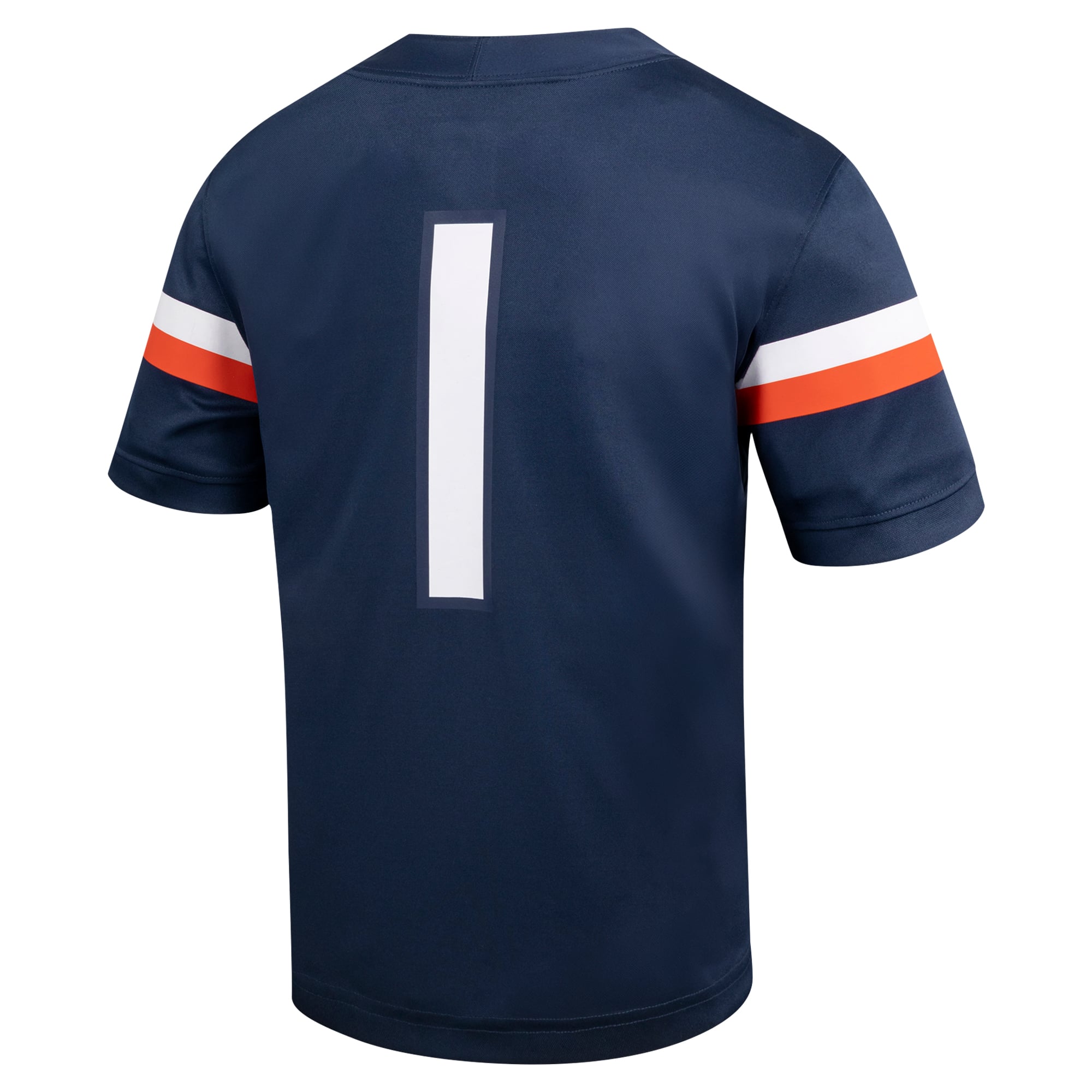 #1 Virginia Cavaliers Youth Football Jersey - Navy - back view