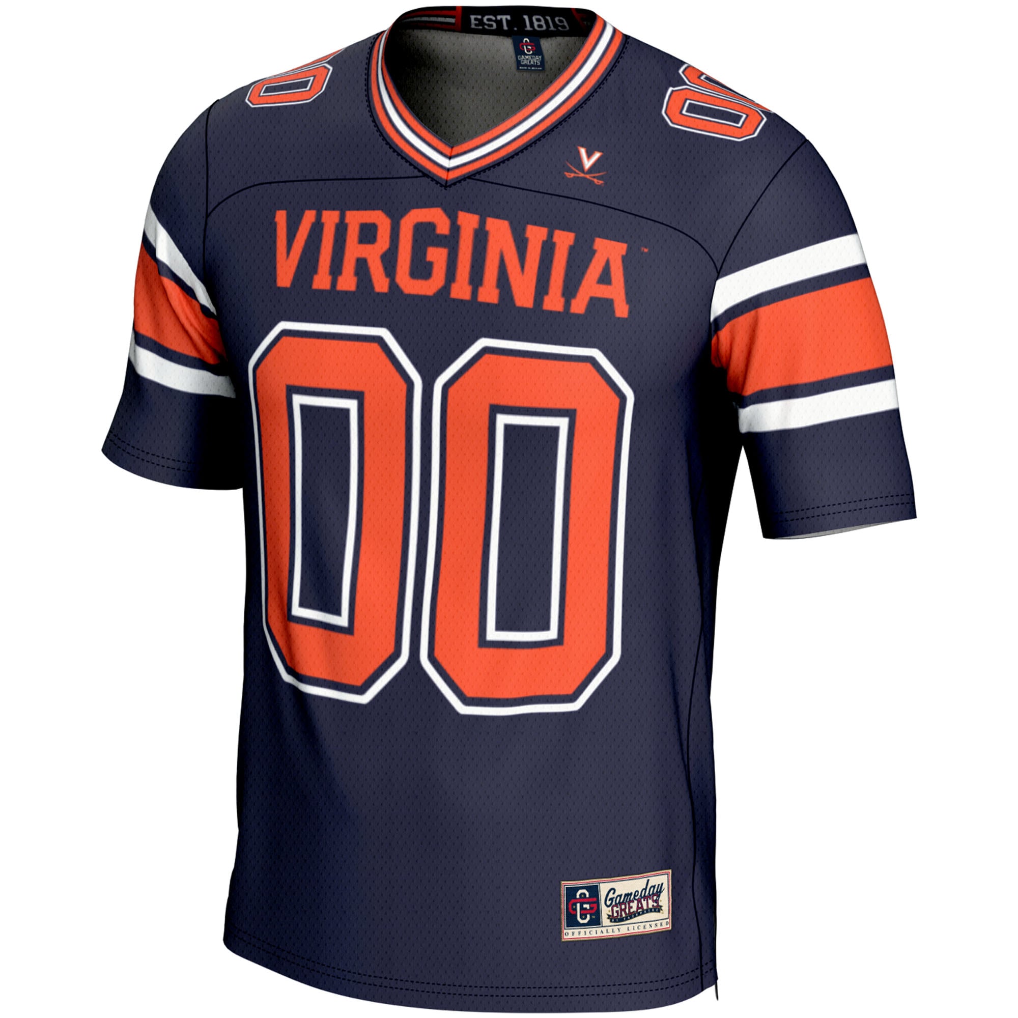 Virginia Cavaliers Youth Football Jersey Navy - front view