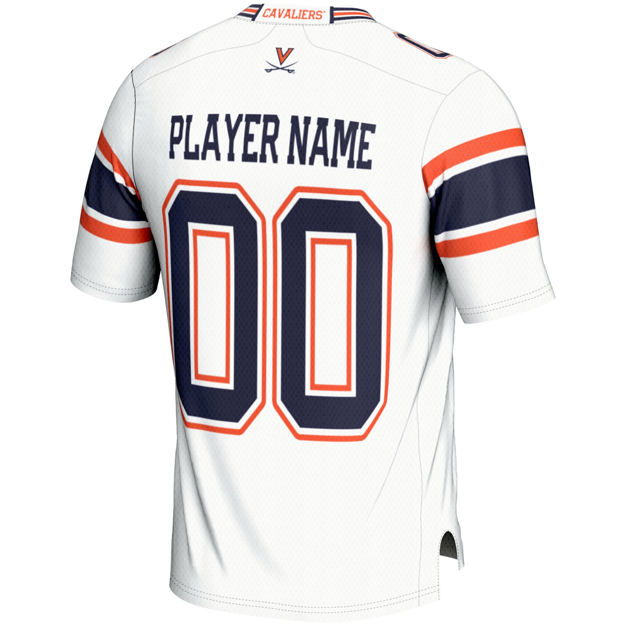 Virginia Cavaliers Youth Football Jersey White - back view