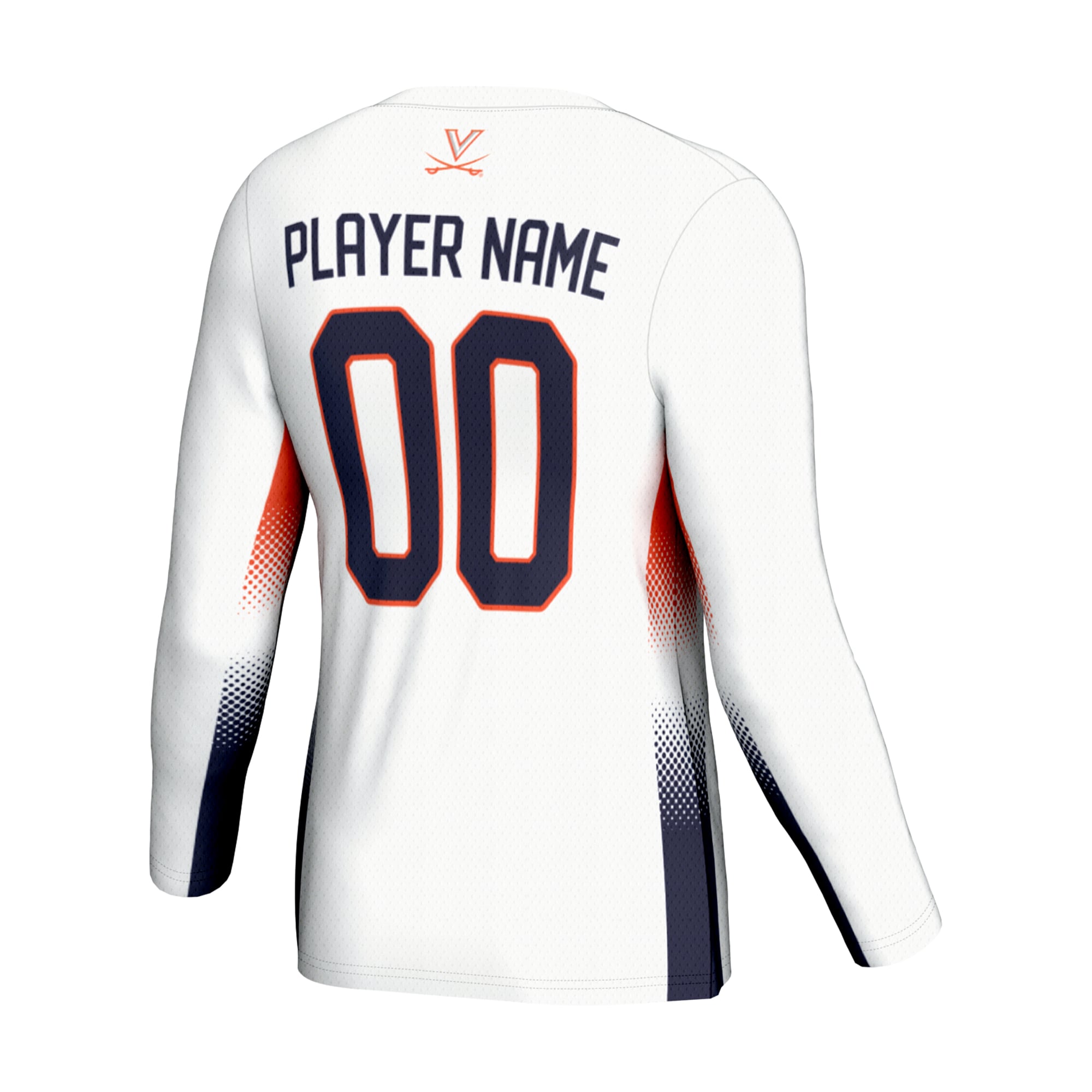 Virginia Cavaliers Youth Lightweight Women's Volleyball Jersey White - back view