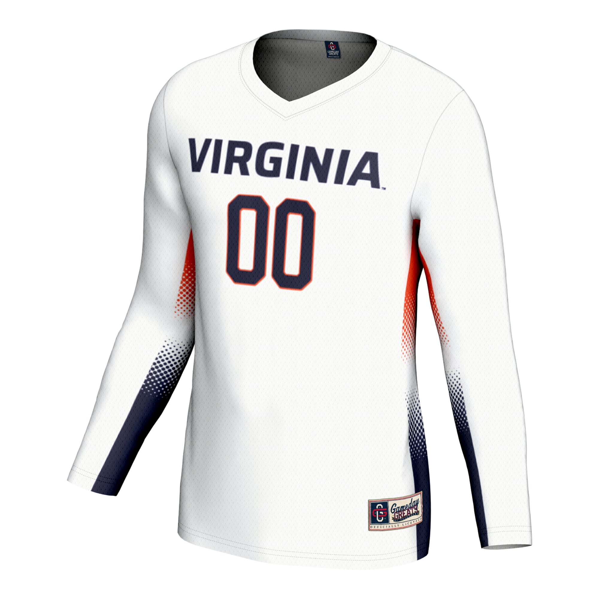 Virginia Cavaliers Youth Lightweight Women's Volleyball Jersey White - front view