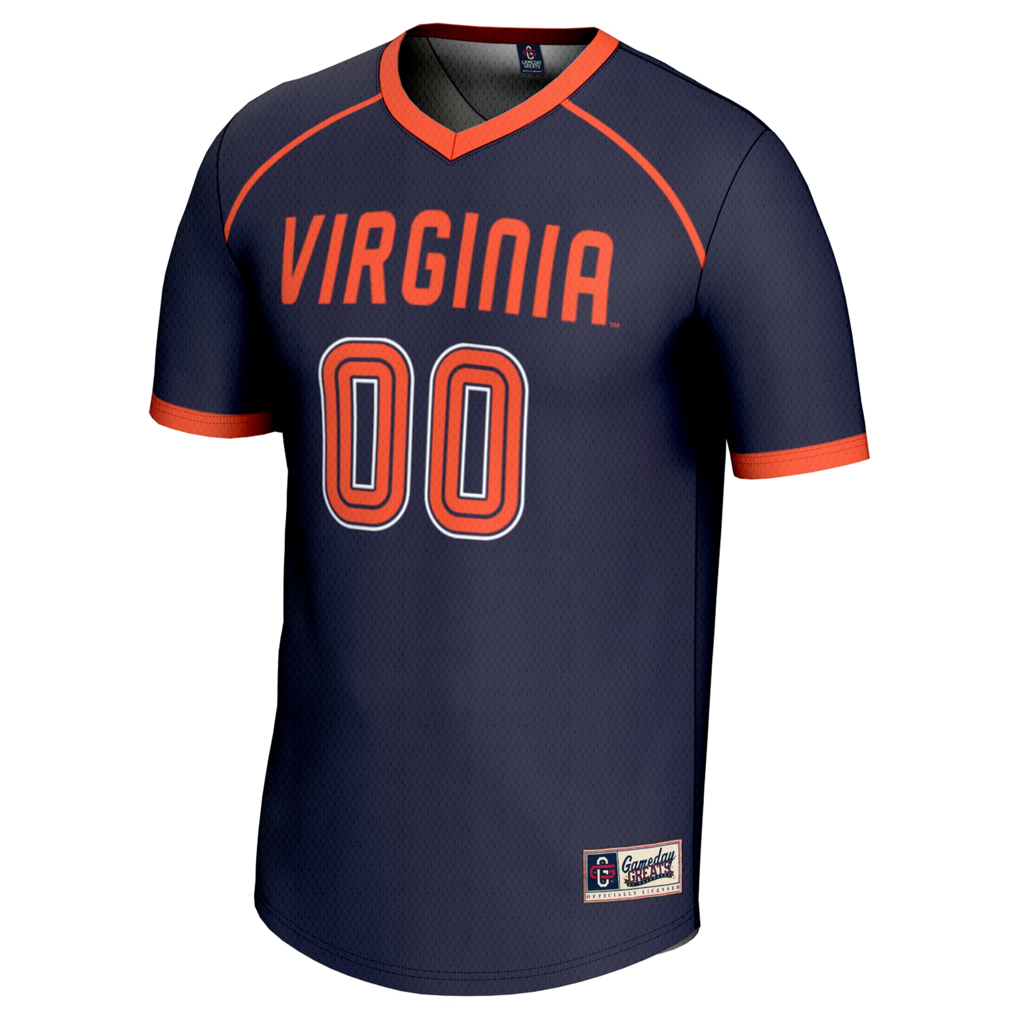Virginia Cavaliers Youth Women's Lacrosse Lightweight Jersey Navy - front view