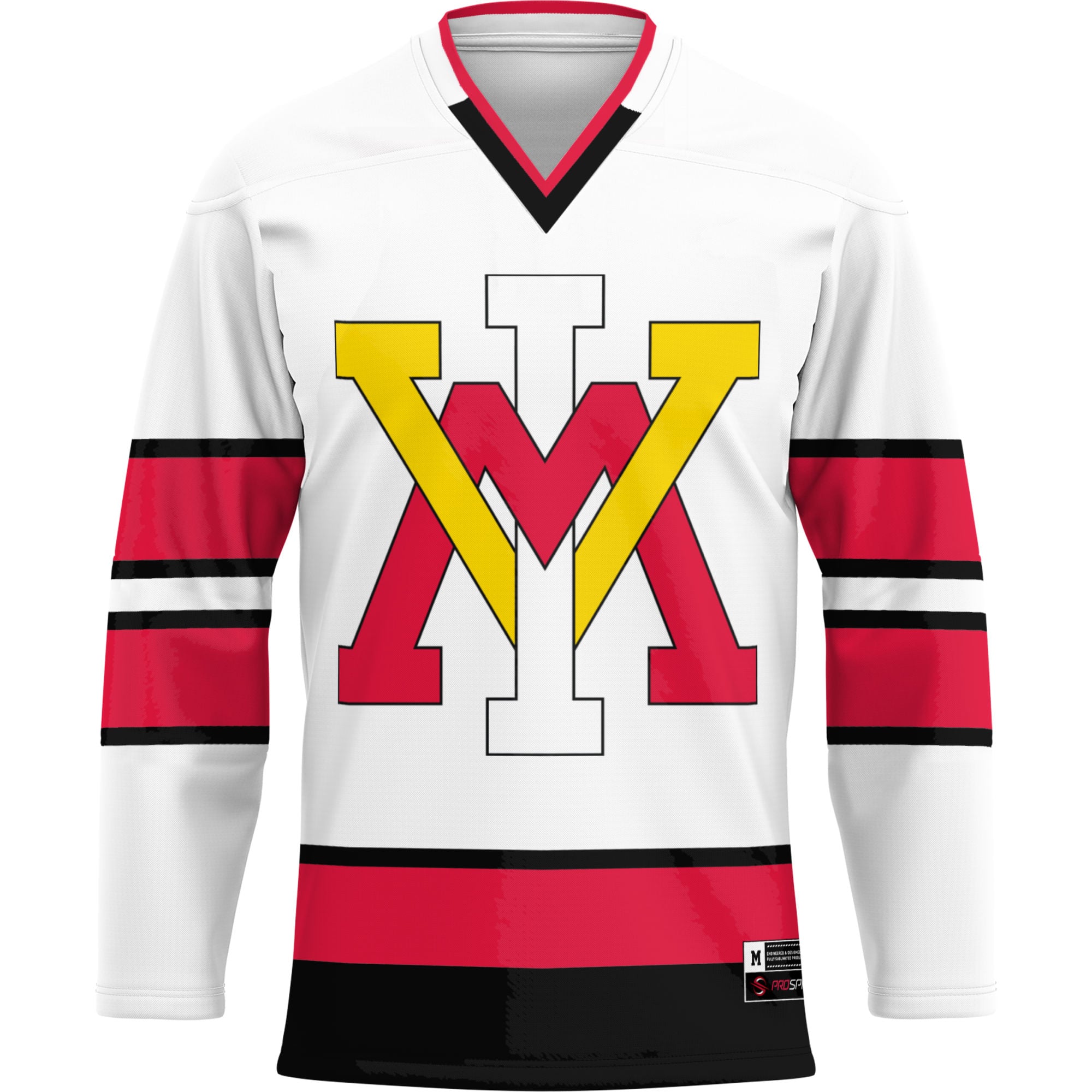 Virginia Military Institute Keydets Hockey Jersey White - front view