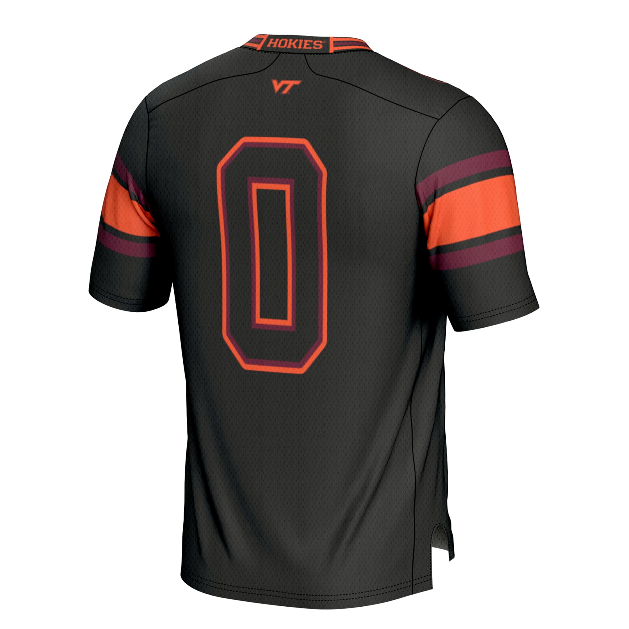 #0 Virginia Tech Hokies Football Jersey Black - back view