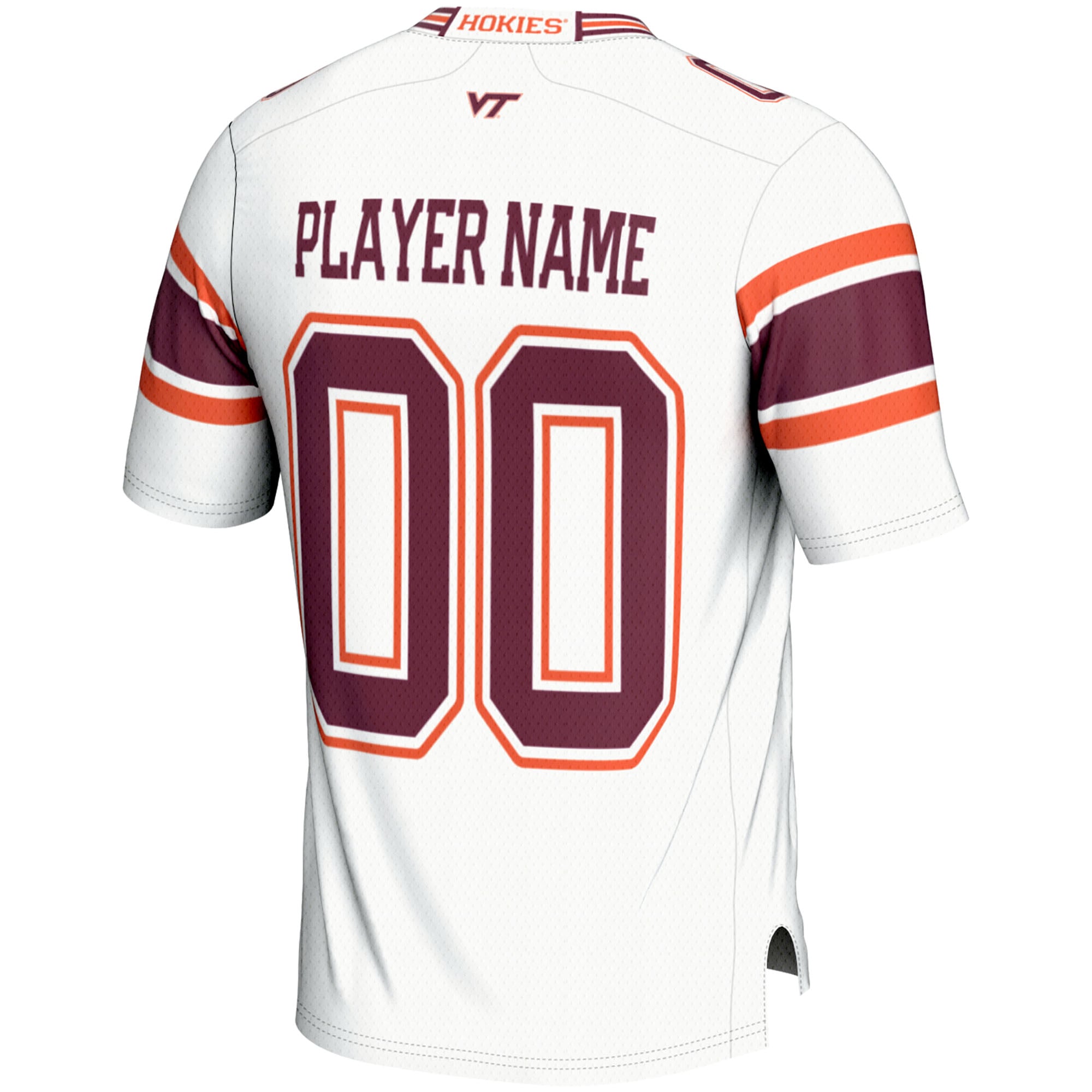 Virginia Tech Hokies Football Jersey White - back view