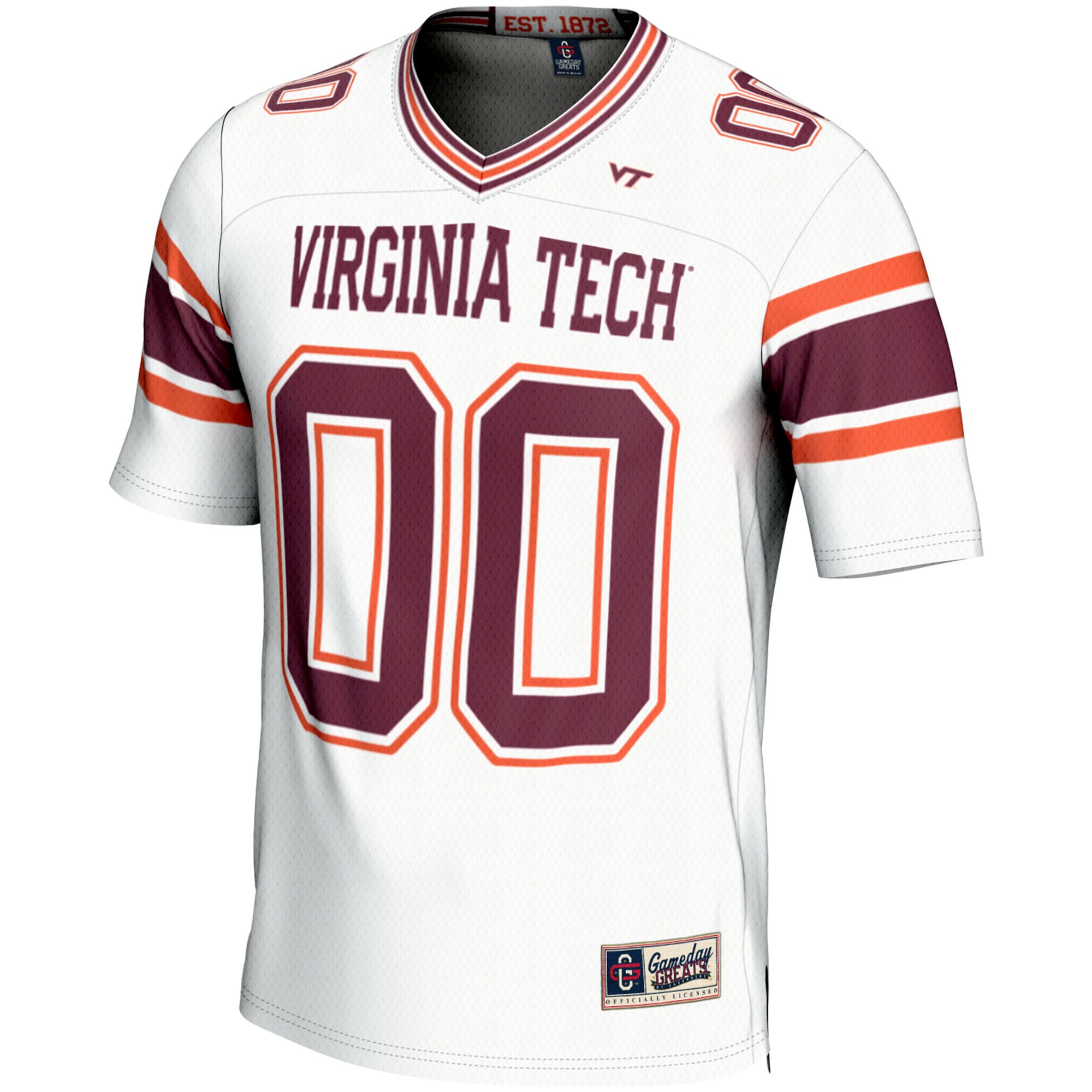 Virginia Tech Hokies Football Jersey White - front view