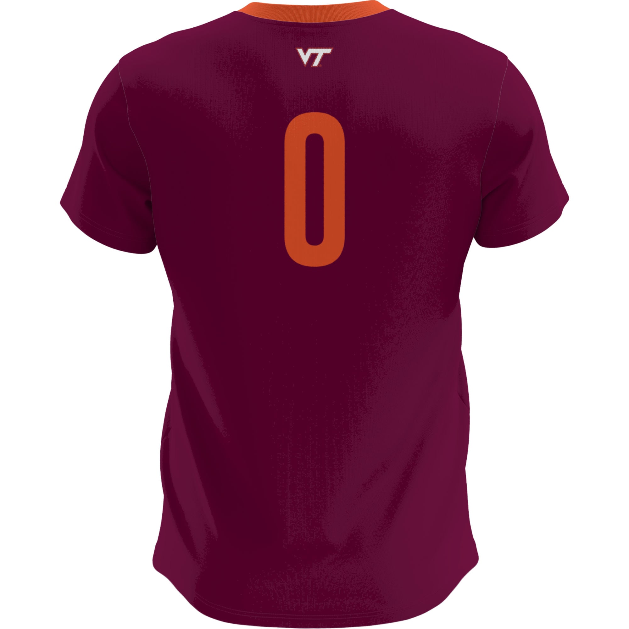 Virginia Tech Hokies Lightweight Soccer Fashion Jersey Maroon - back view