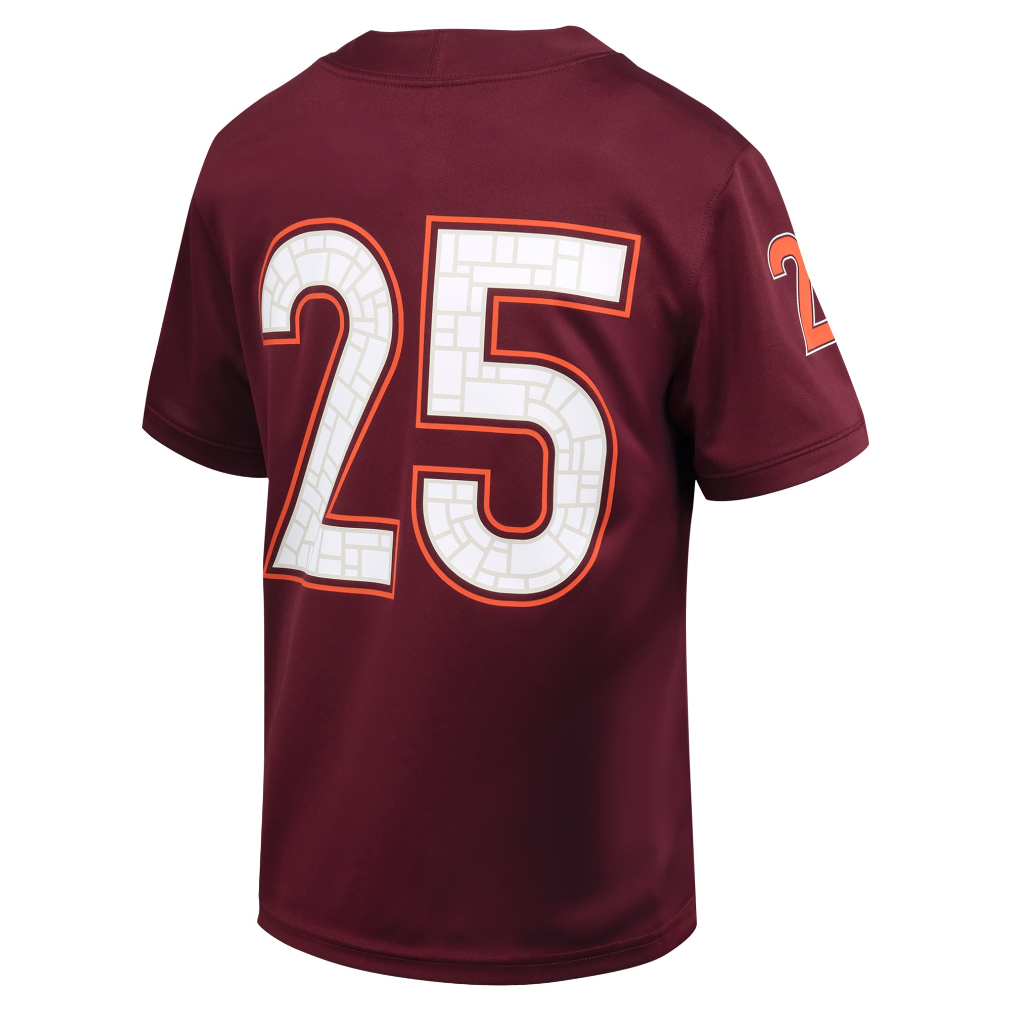#25 Virginia Tech Hokies Toddler Football Jersey Maroon - back view