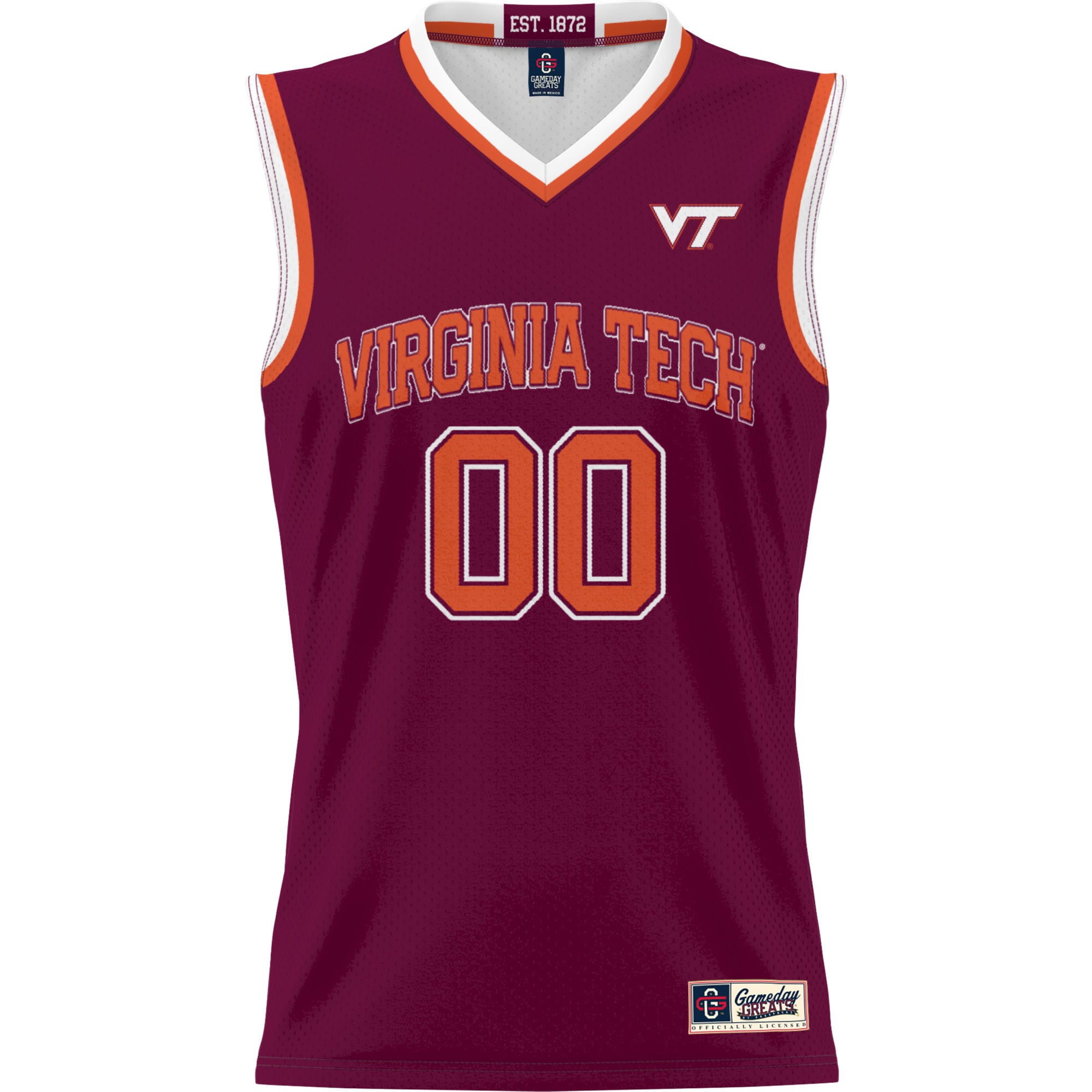 Virginia Tech Hokies Youth Lightweight Women's Basketball Jersey Maroon - front view