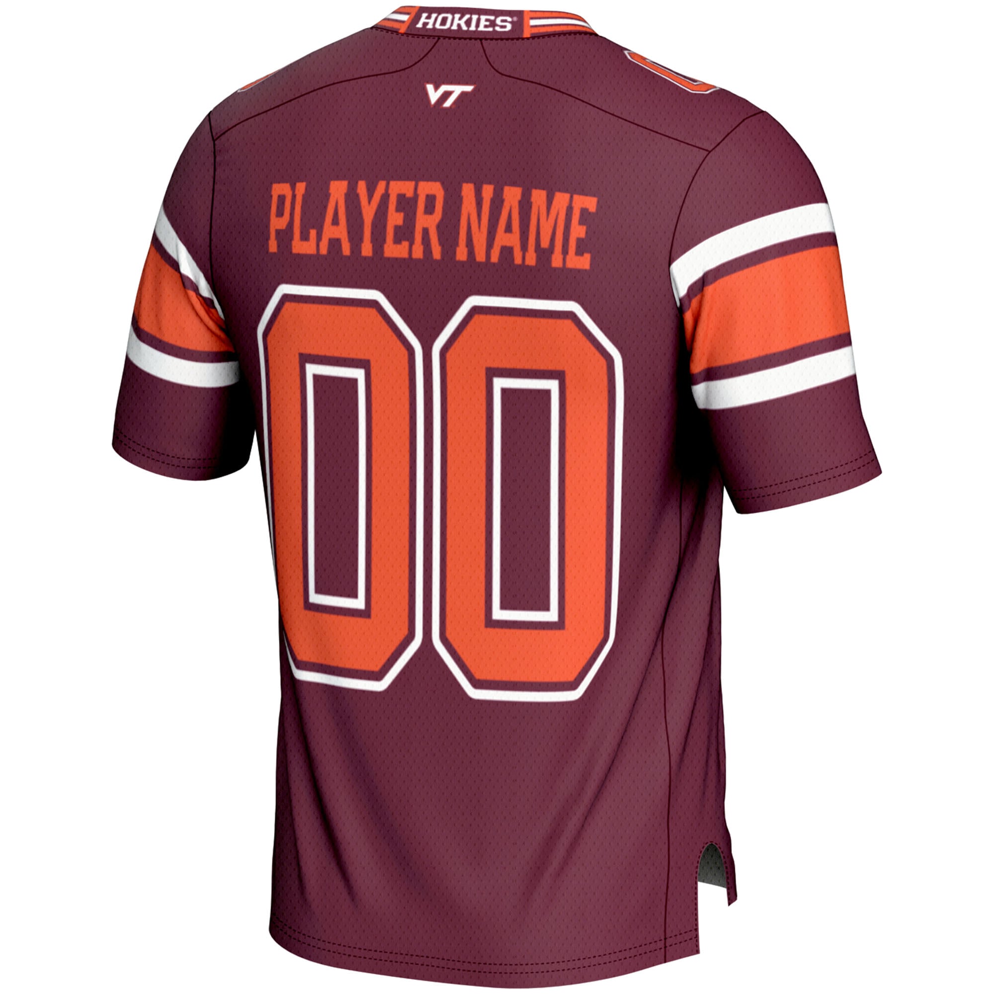 Virginia Tech Hokies Youth Football Jersey Maroon - back view