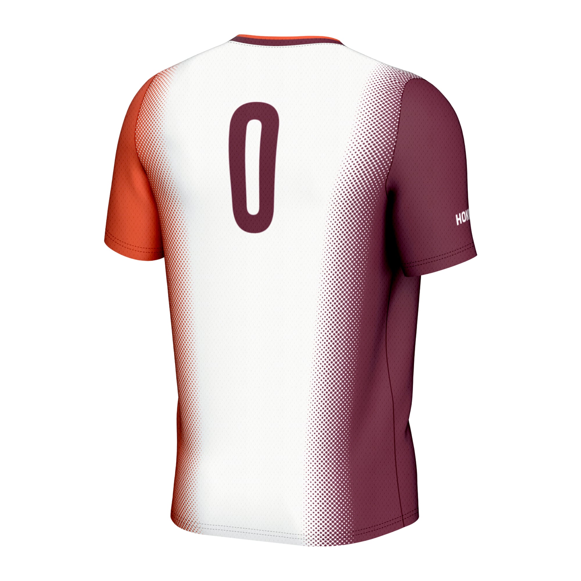 #0 Virginia Tech Hokies Youth Lightweight Women's Soccer Jersey White - back view
