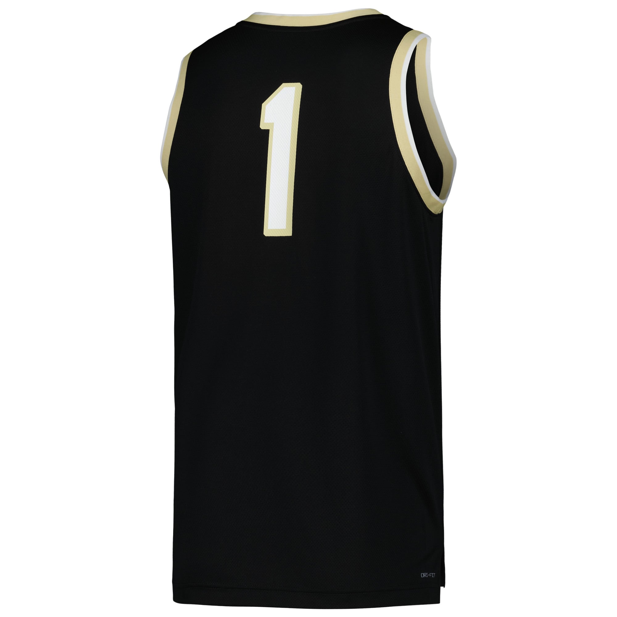 Wake Forest Demon Deacons Basketball Jersey Black - back view