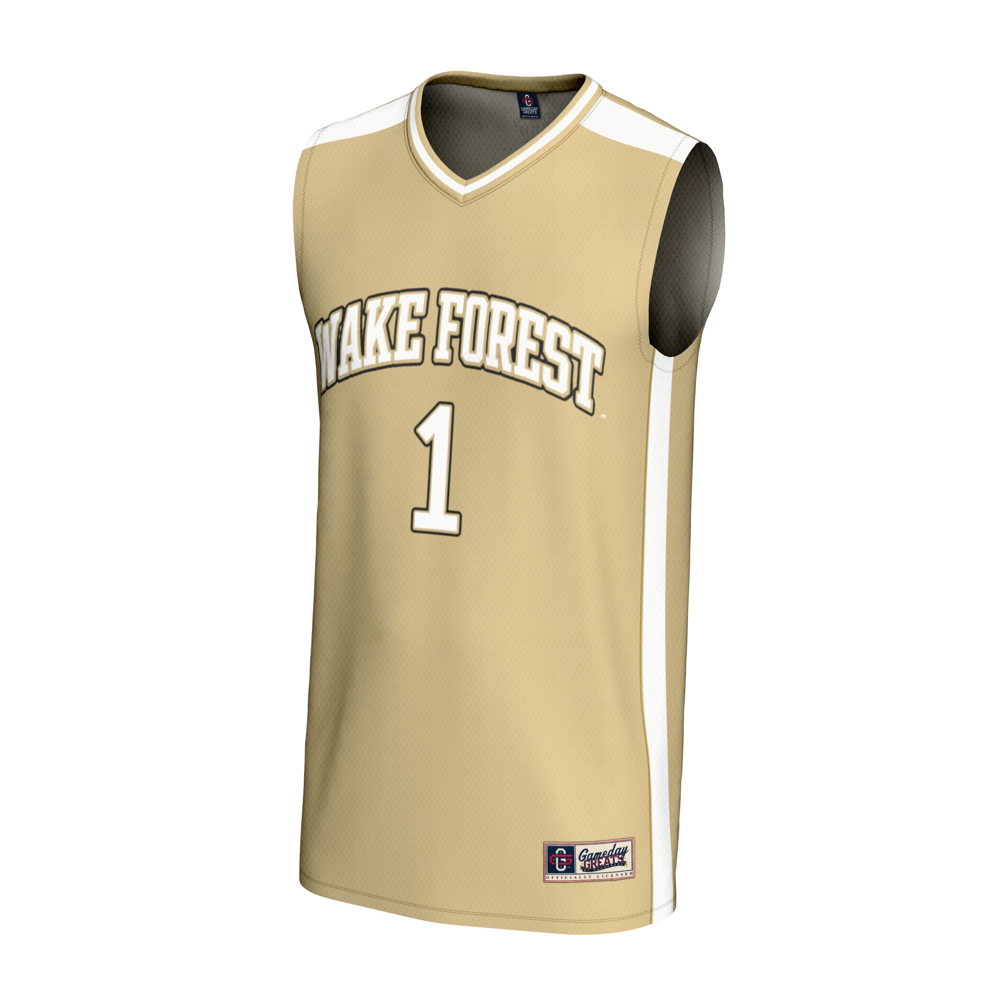 #1 Wake Forest Demon Deacons Unisex Lightweight Collegiate Basketball Fashion Jersey - front view