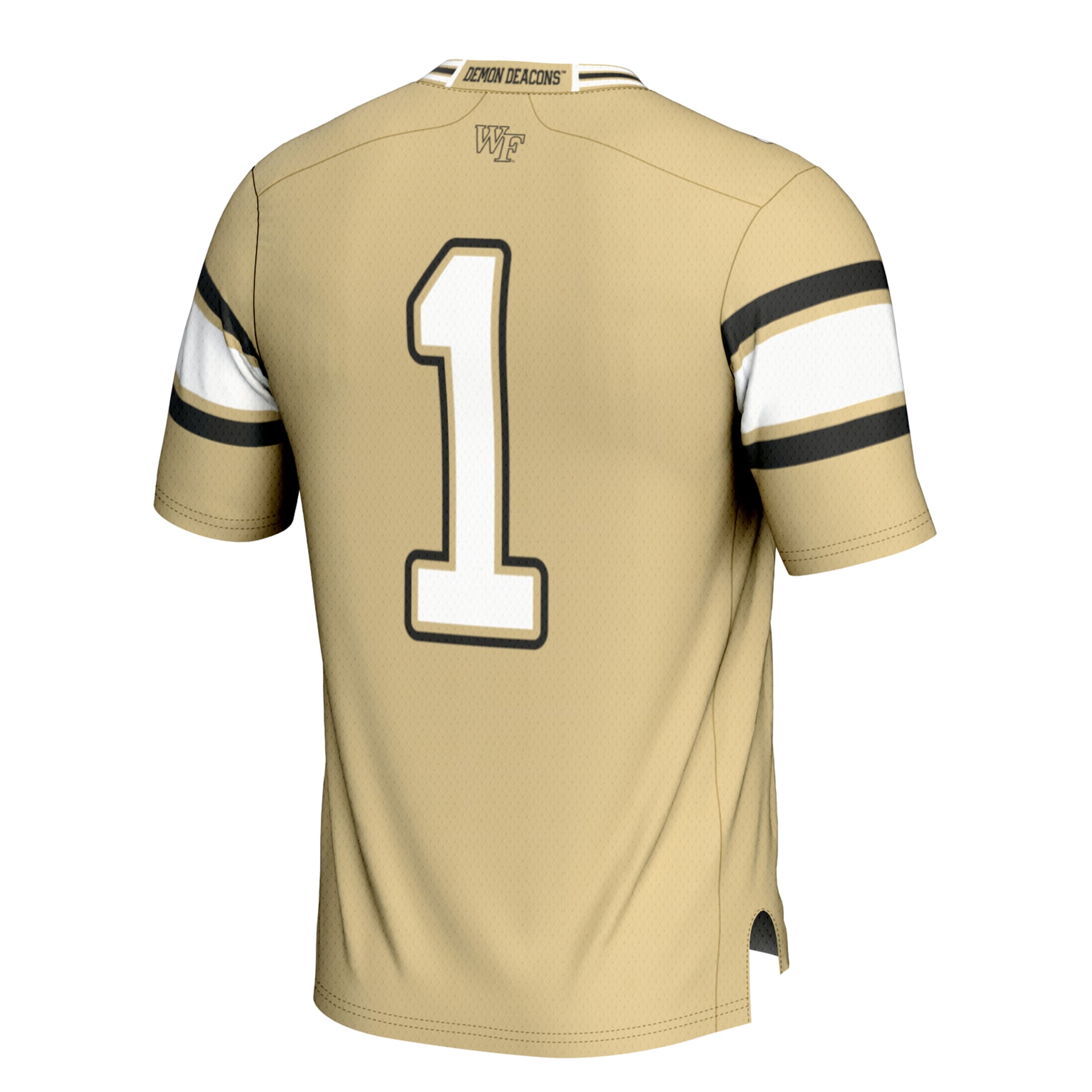 #1 Wake Forest Demon Deacons Youth Football Jersey Gold - back view