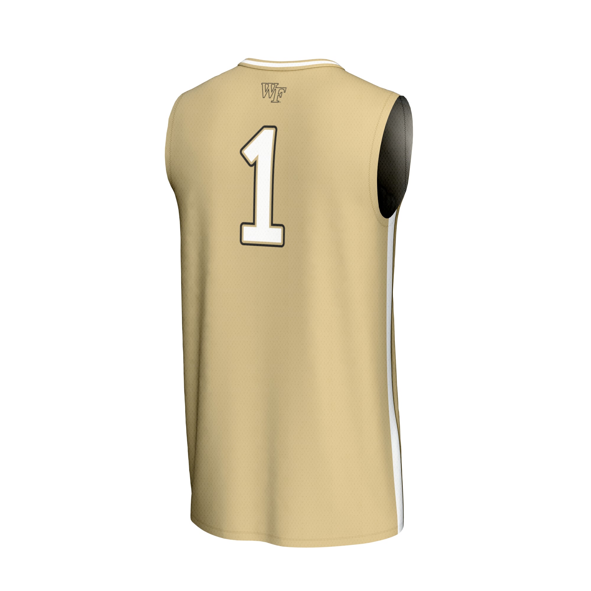 #1 Wake Forest Demon Deacons Youth Lightweight Collegiate Basketball Fashion Jersey - back view