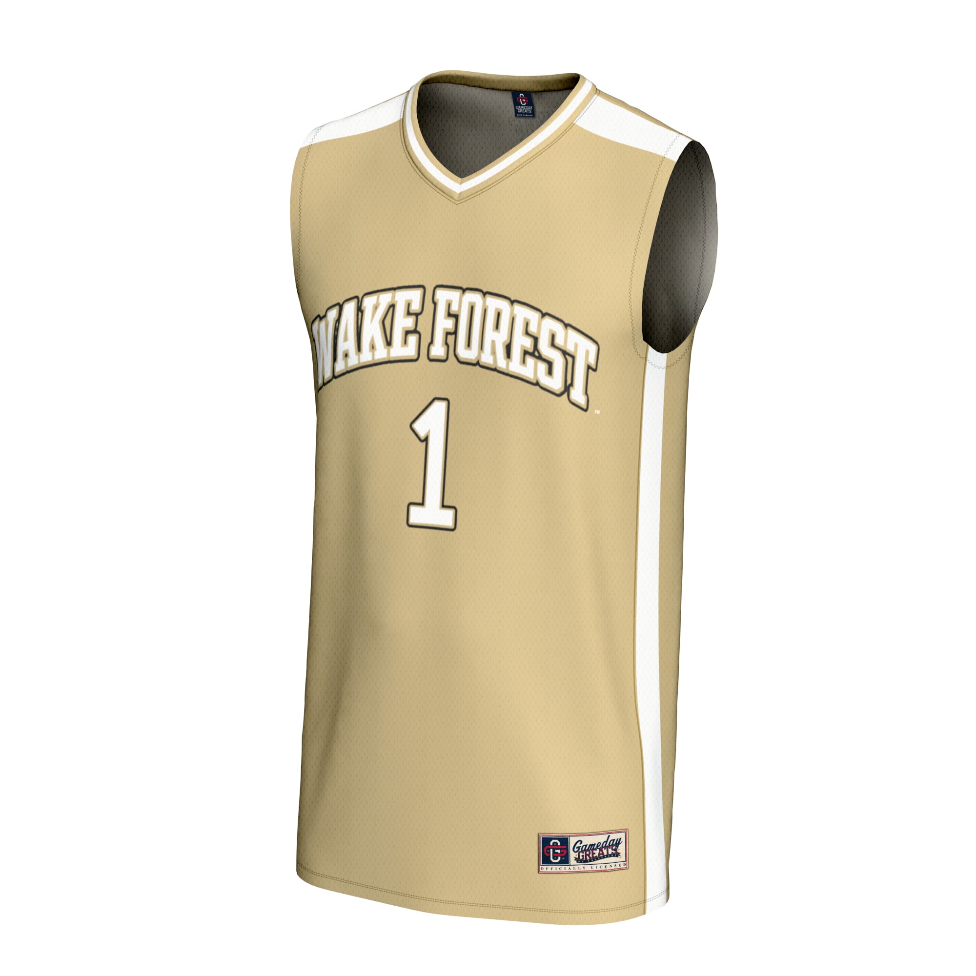 #1 Wake Forest Demon Deacons Youth Lightweight Collegiate Basketball Fashion Jersey - front view