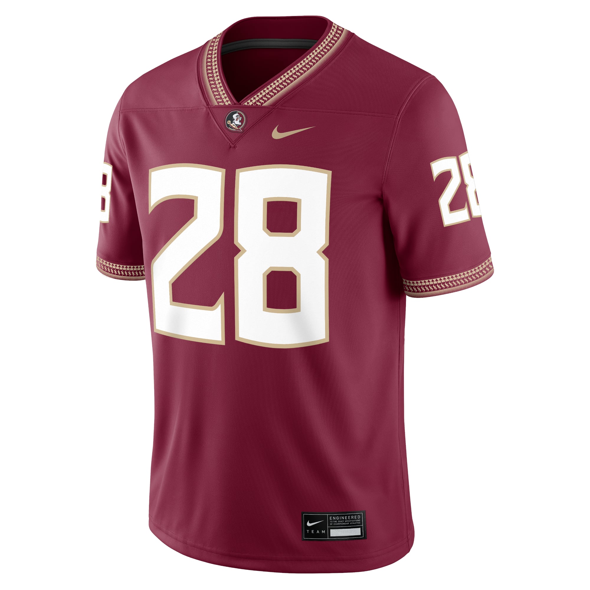 Warrick Dunn Florida State Seminoles Alumni Jersey Garnet - front view