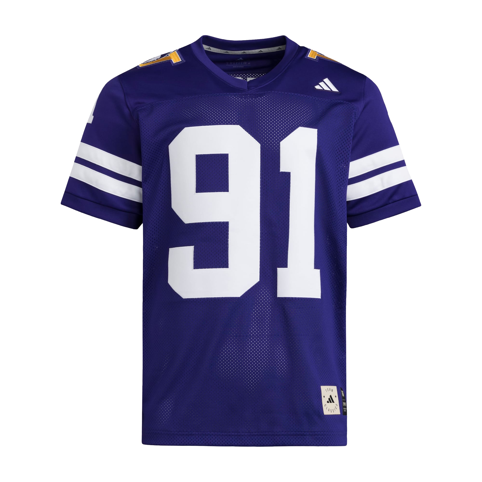 Washington Huskies 1991 National Championship Anniversary Icon Football Jersey Purple - front view