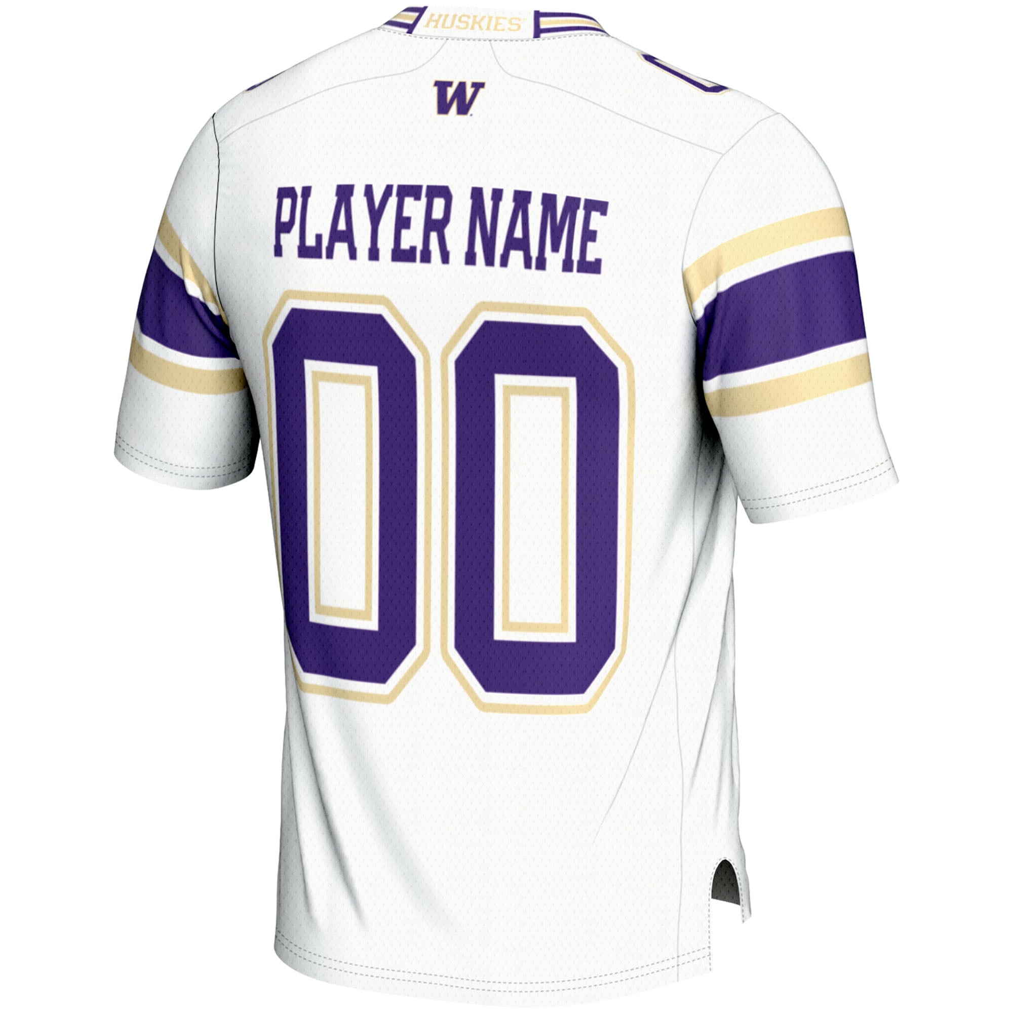 Washington Huskies Football Jersey White - back view
