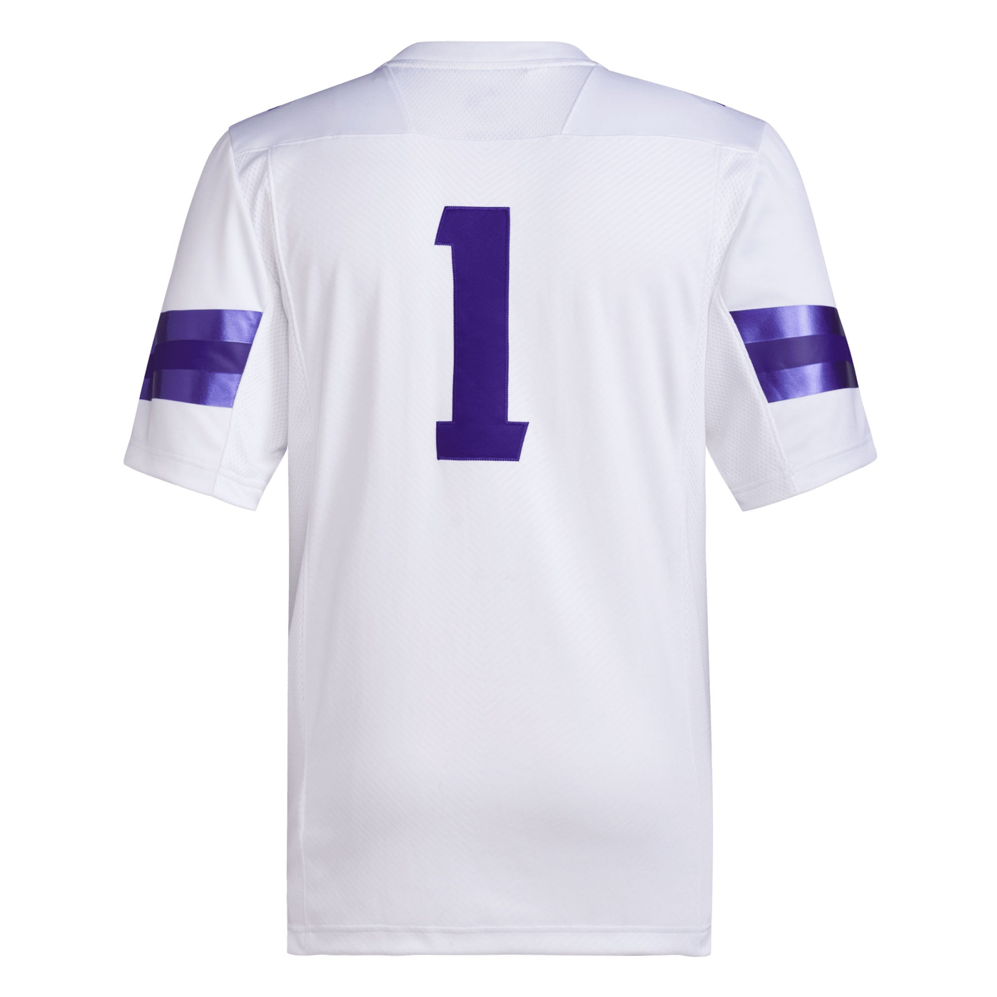 #1 Washington Huskies Football Jersey White - back view