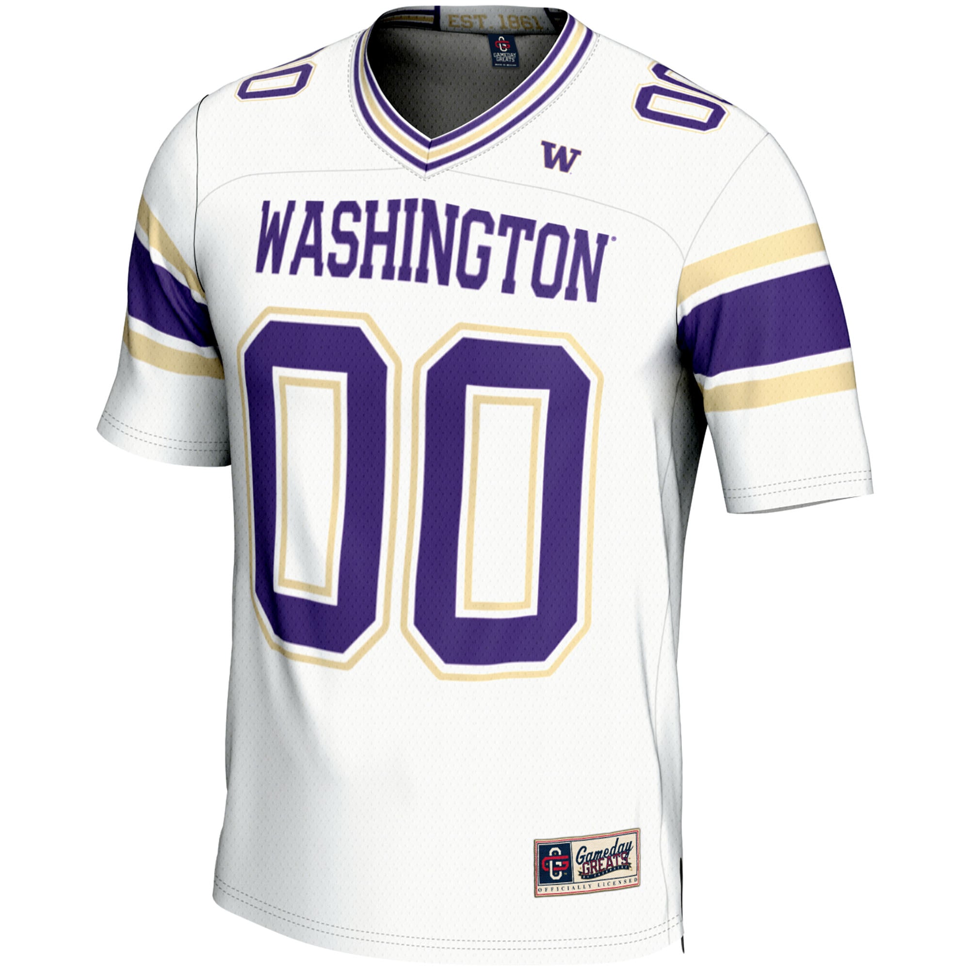 Washington Huskies Football Jersey White - front view
