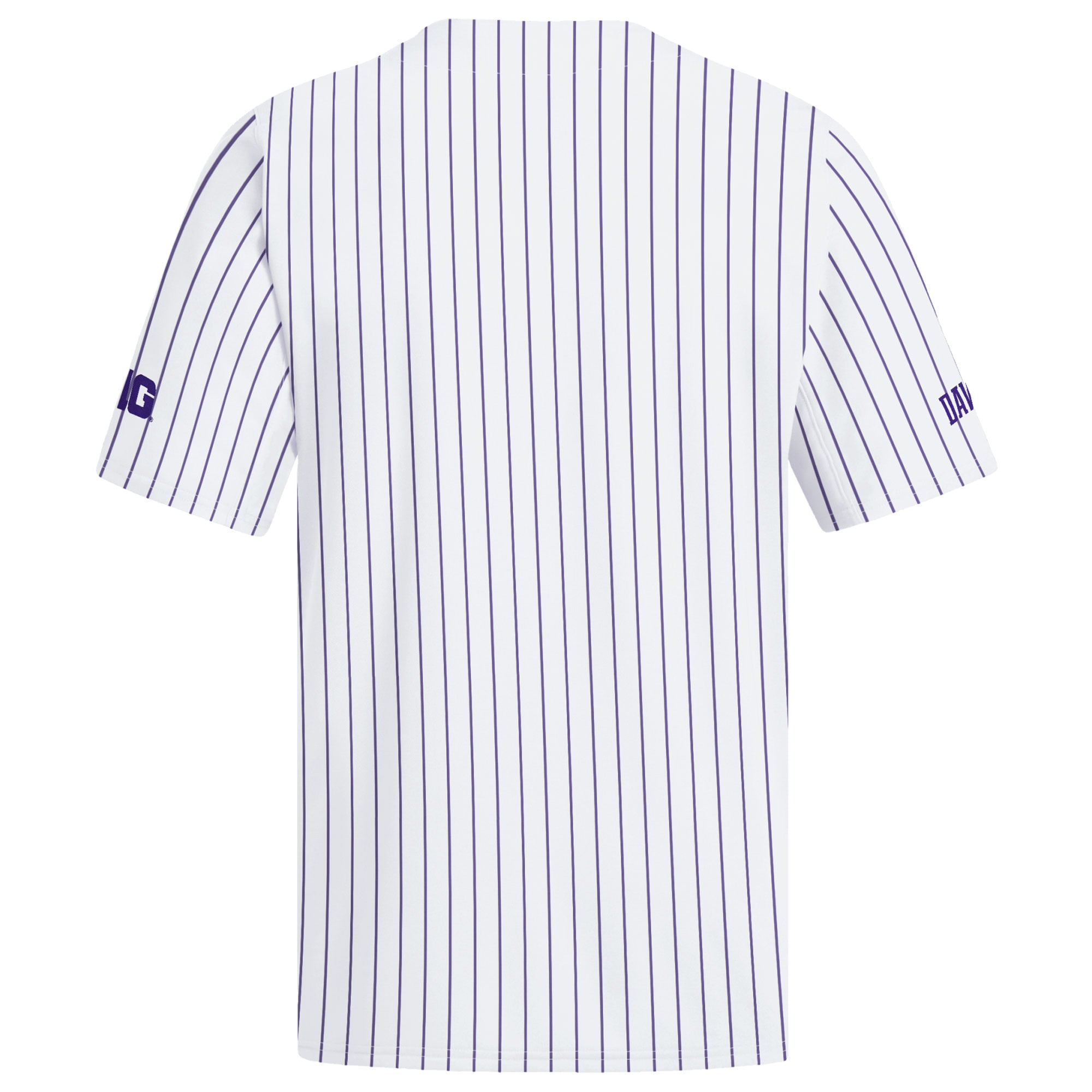 Washington Huskies Home Baseball Jersey White - back view