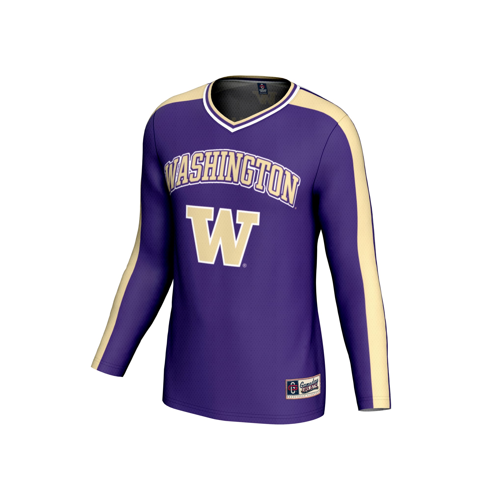 Washington Huskies Unisex Collegiate Women's Volleyball Lightweight Fashion Jersey - front view