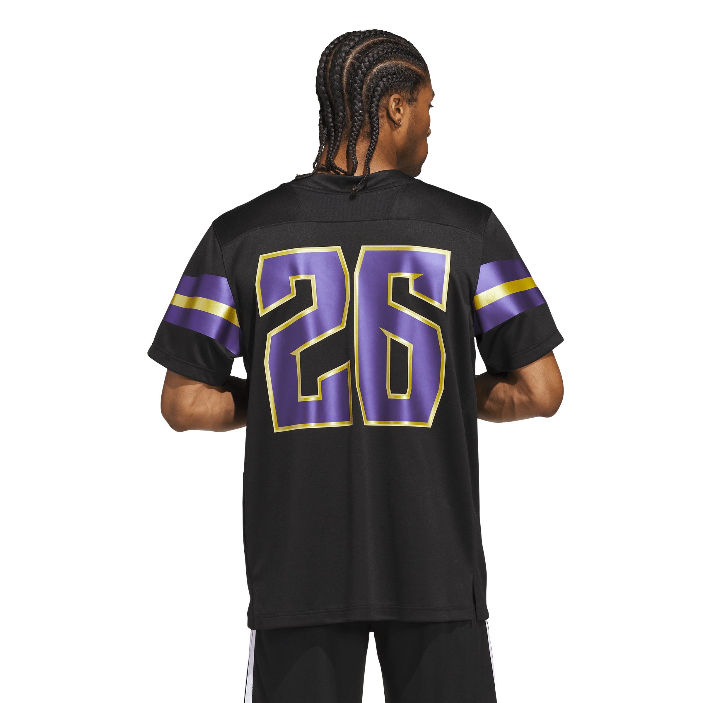 #26 Washington Huskies Unleash the Dawgs Strategy Jersey Black - back view