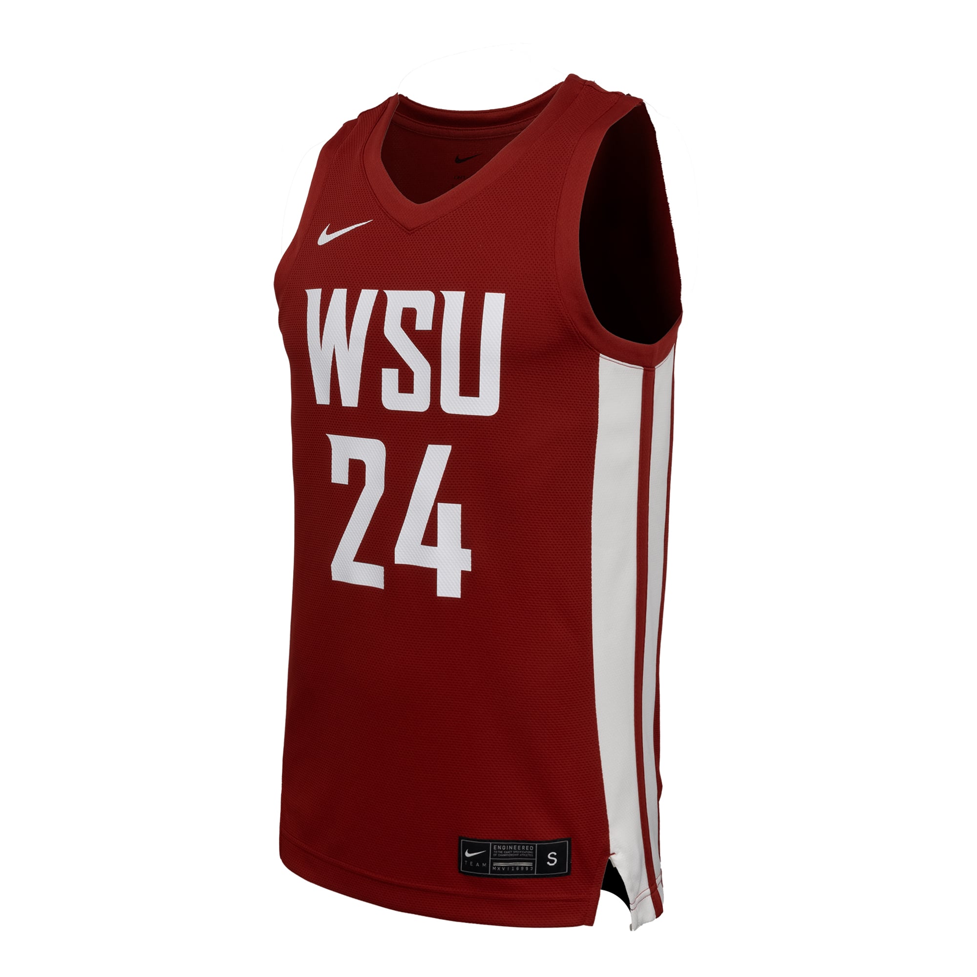 Washington State Cougars Basketball Jersey Crimson - front view