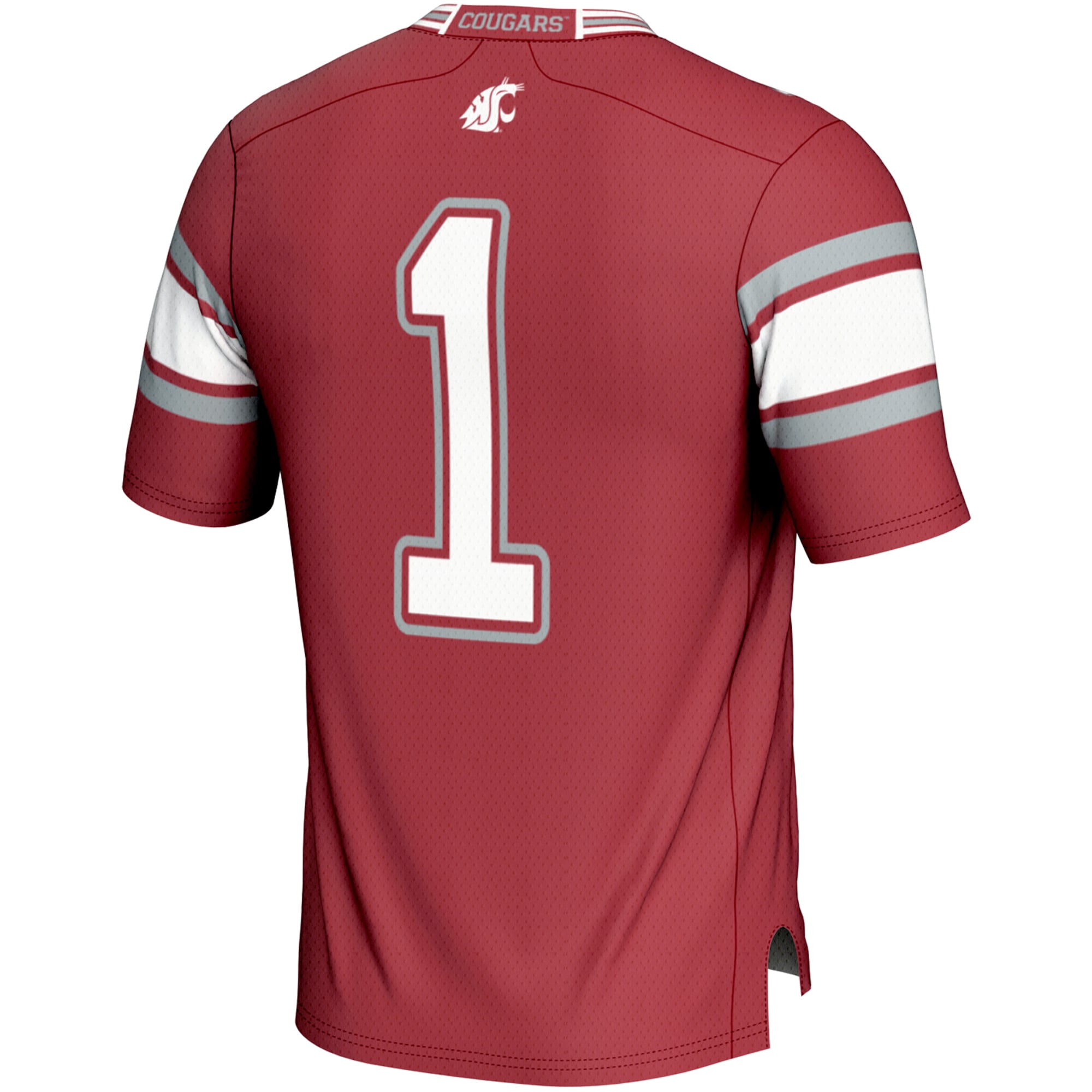 #1 Washington State Cougars Endzone Football Jersey Crimson - detail view 1