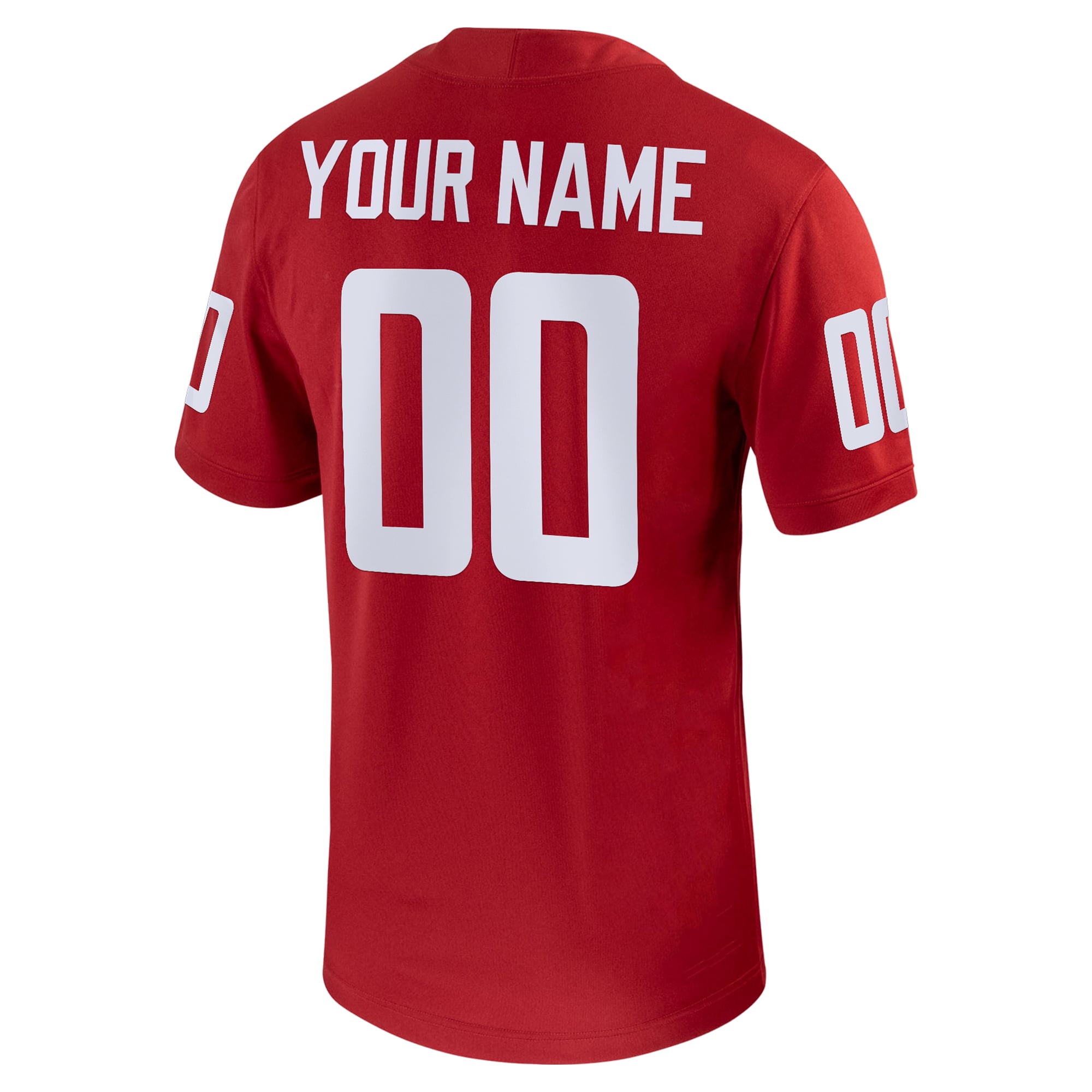 Washington State Cougars Football Custom Jersey Crimson - back view