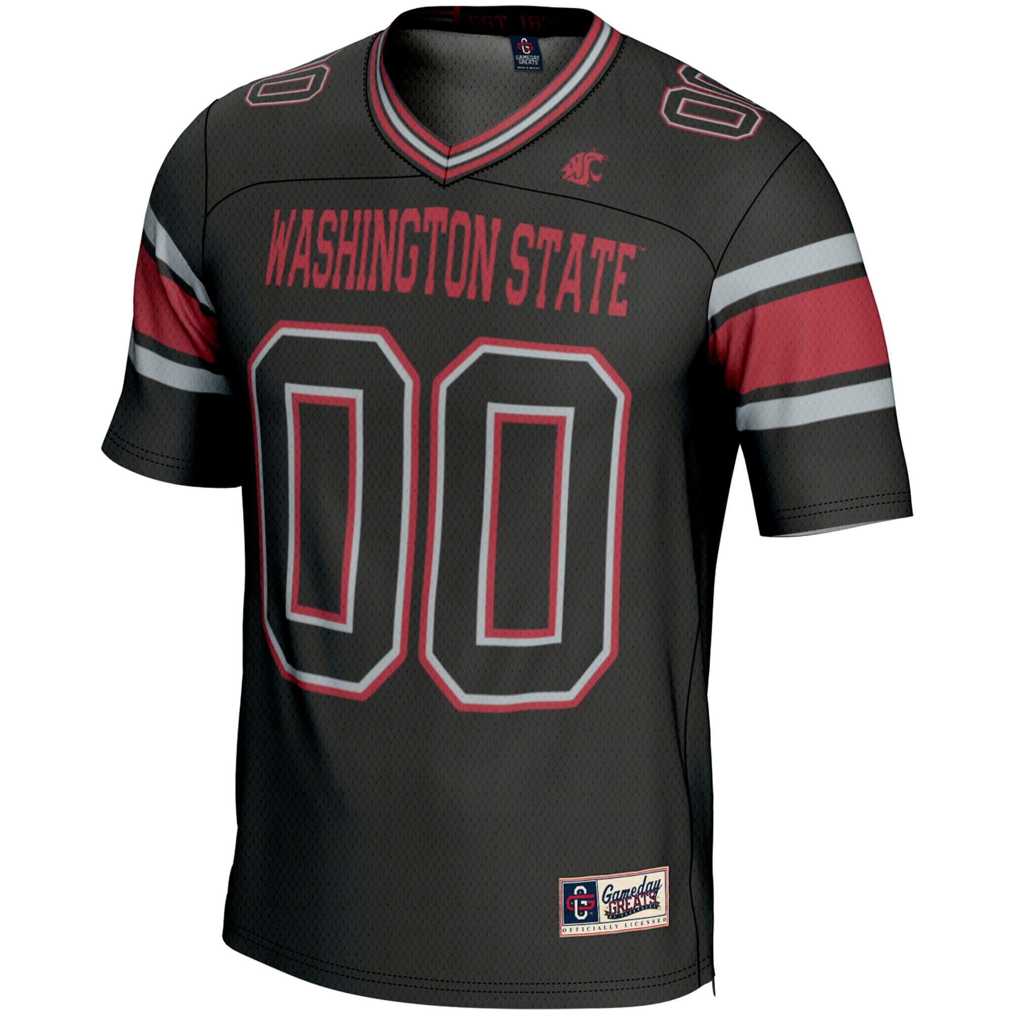 Washington State Cougars Football Jersey Black - front view