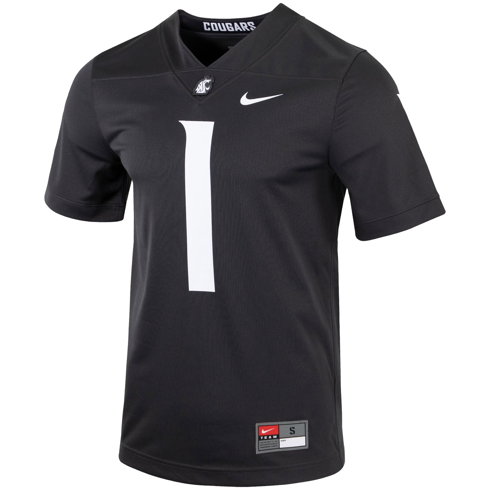 #1 Washington State Cougars Football Jersey Charcoal - front view