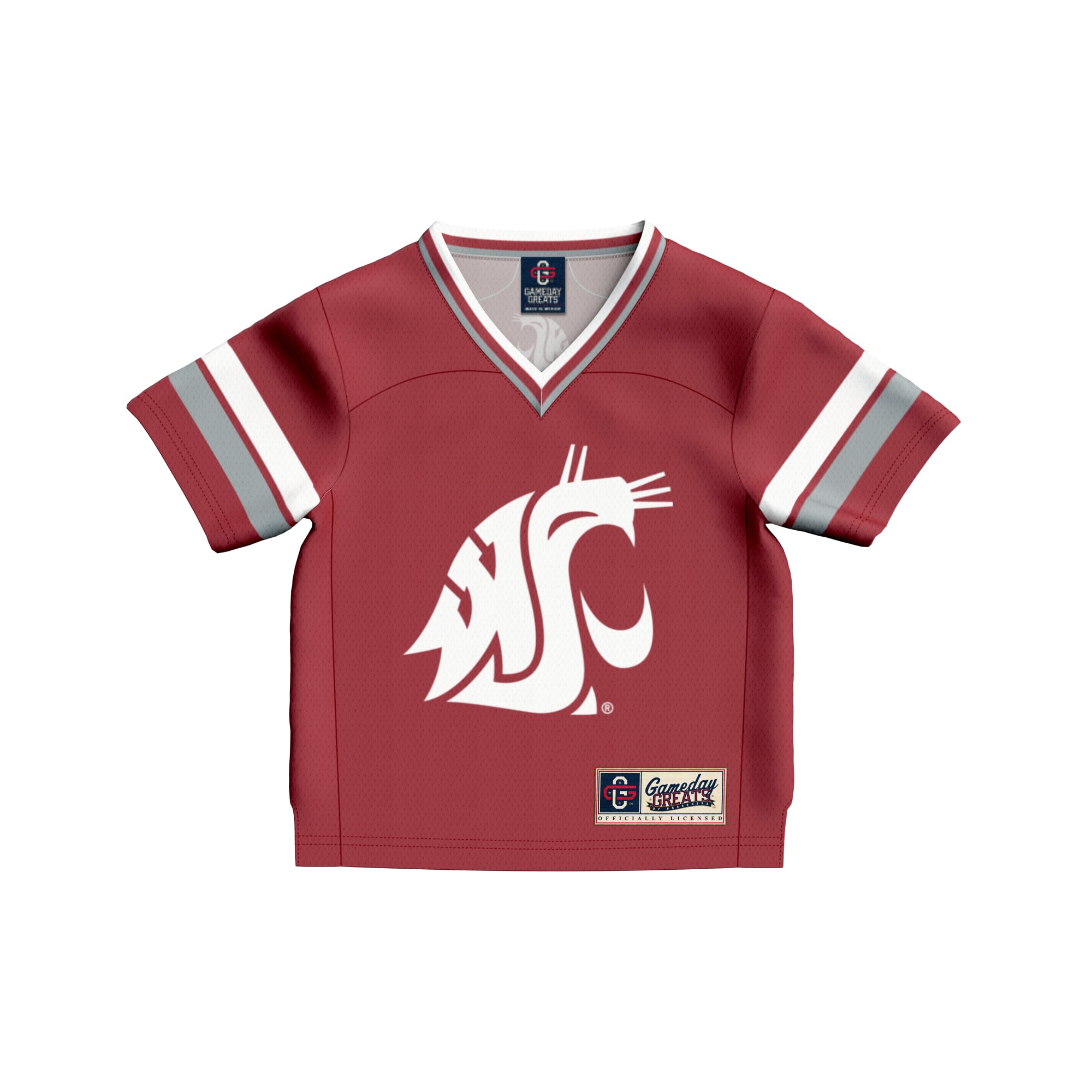 #1 Washington State Cougars Infant Lightweight Collegiate Football Fashion Jersey - front view