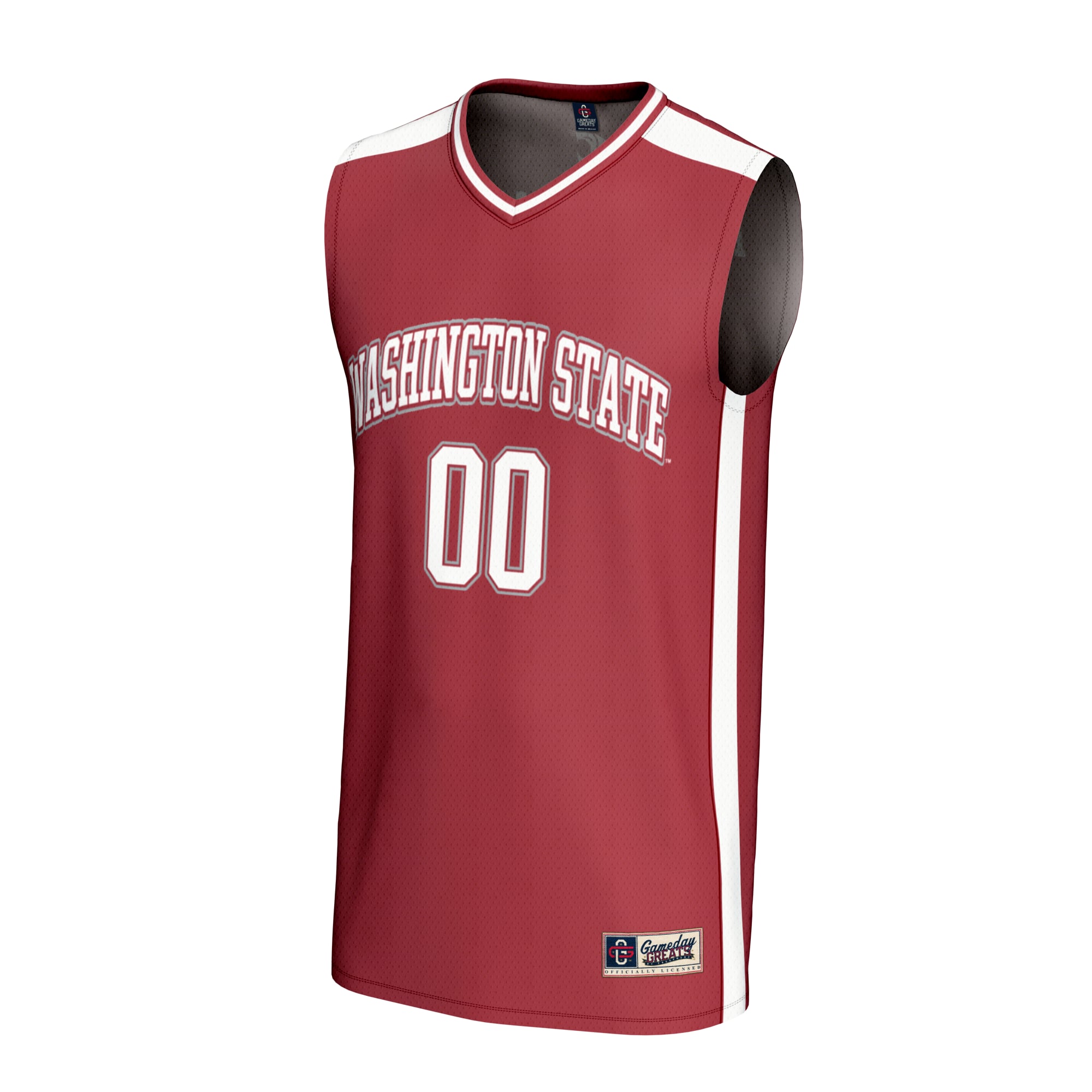 Washington State Cougars Lightweight Basketball Fashion Jersey Crimson - front view
