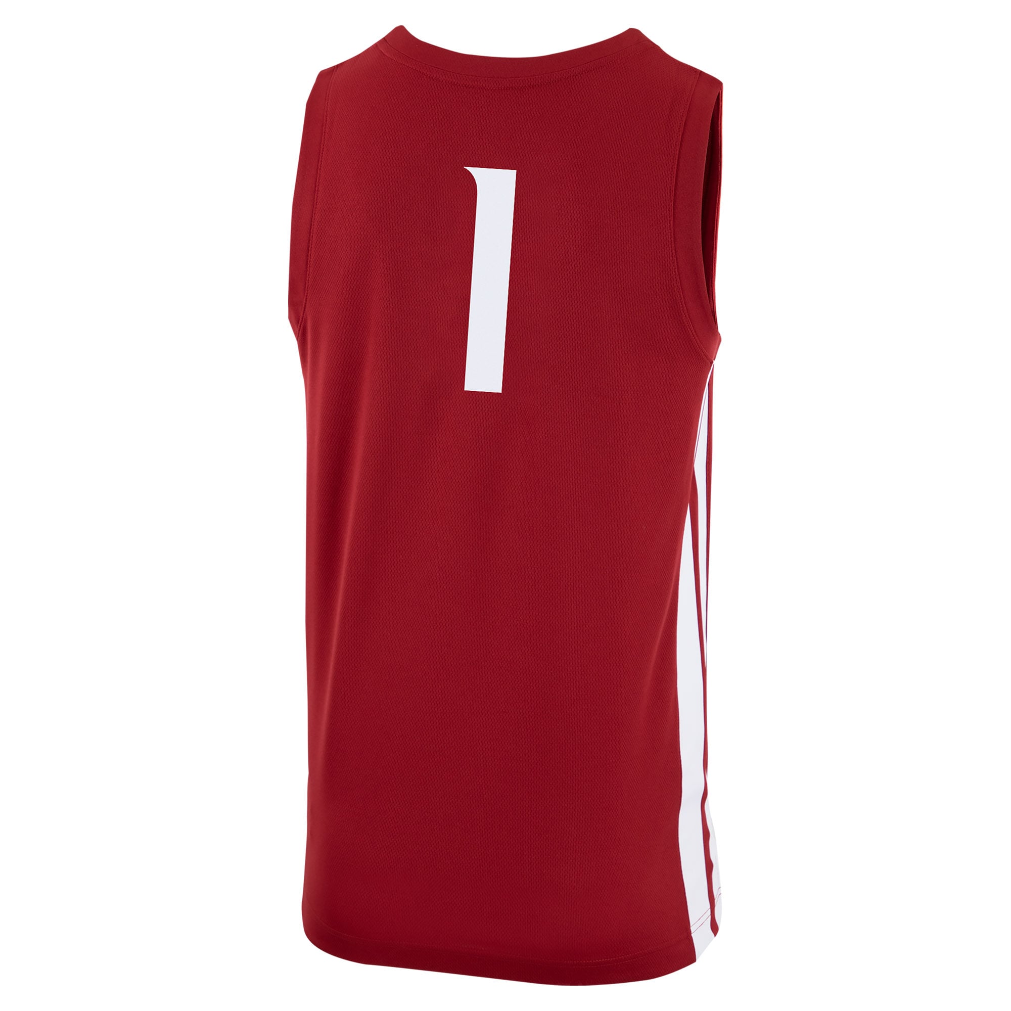 #1 Washington State Cougars Logo Basketball Jersey Crimson - back view
