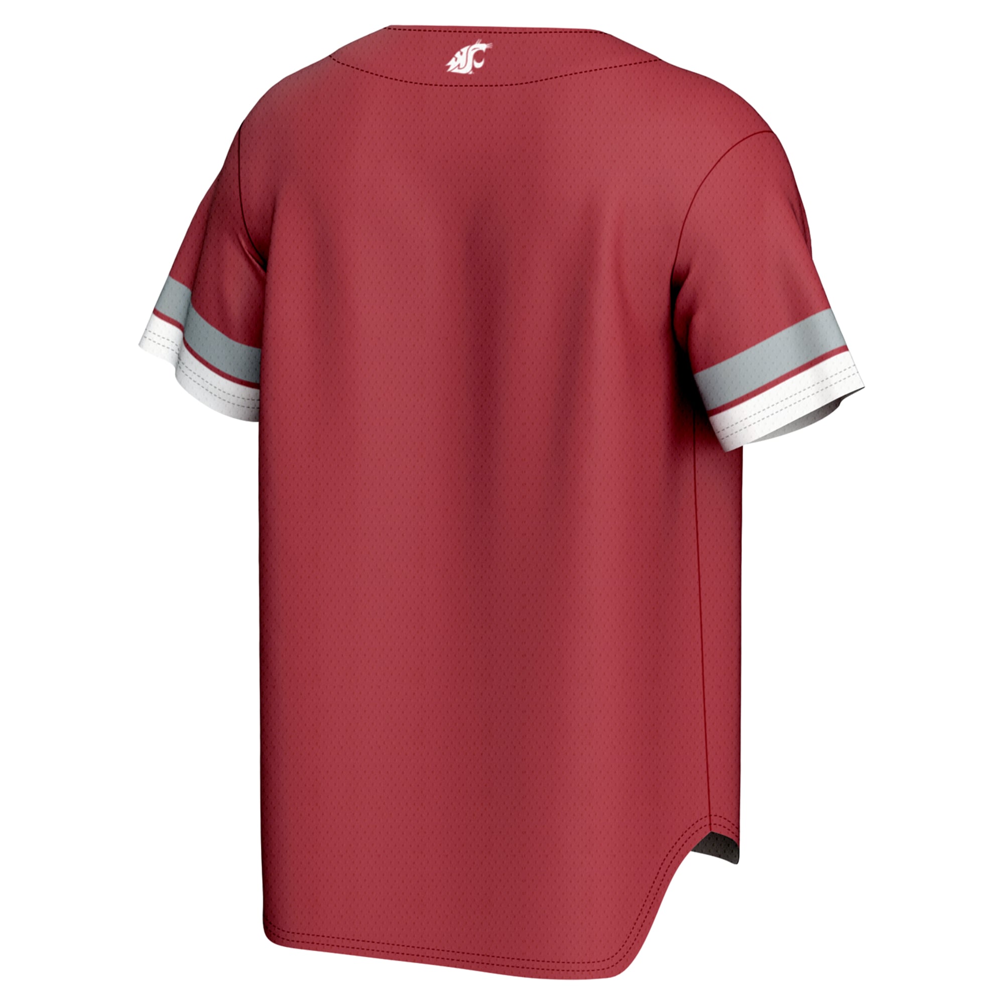 Washington State Cougars Spirit Baseball Jersey Crimson - back view