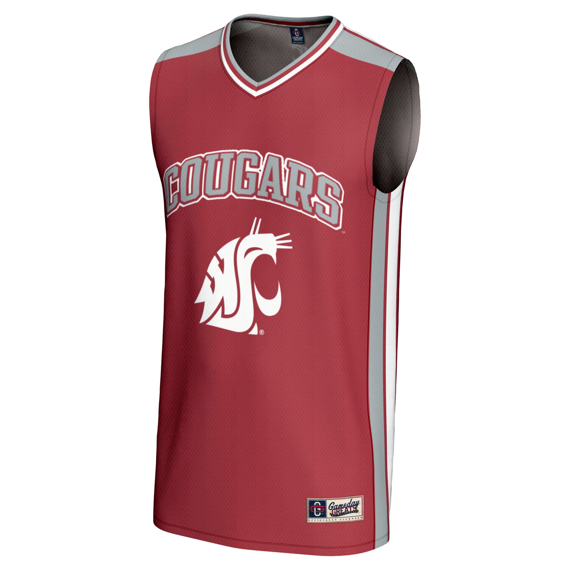 Washington State Cougars Spirit Basketball Jersey Crimson - front view