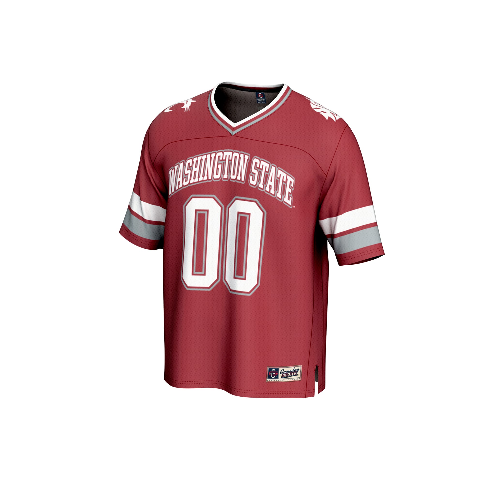 Washington State Cougars Unisex Football Fashion Jersey Crimson - front view