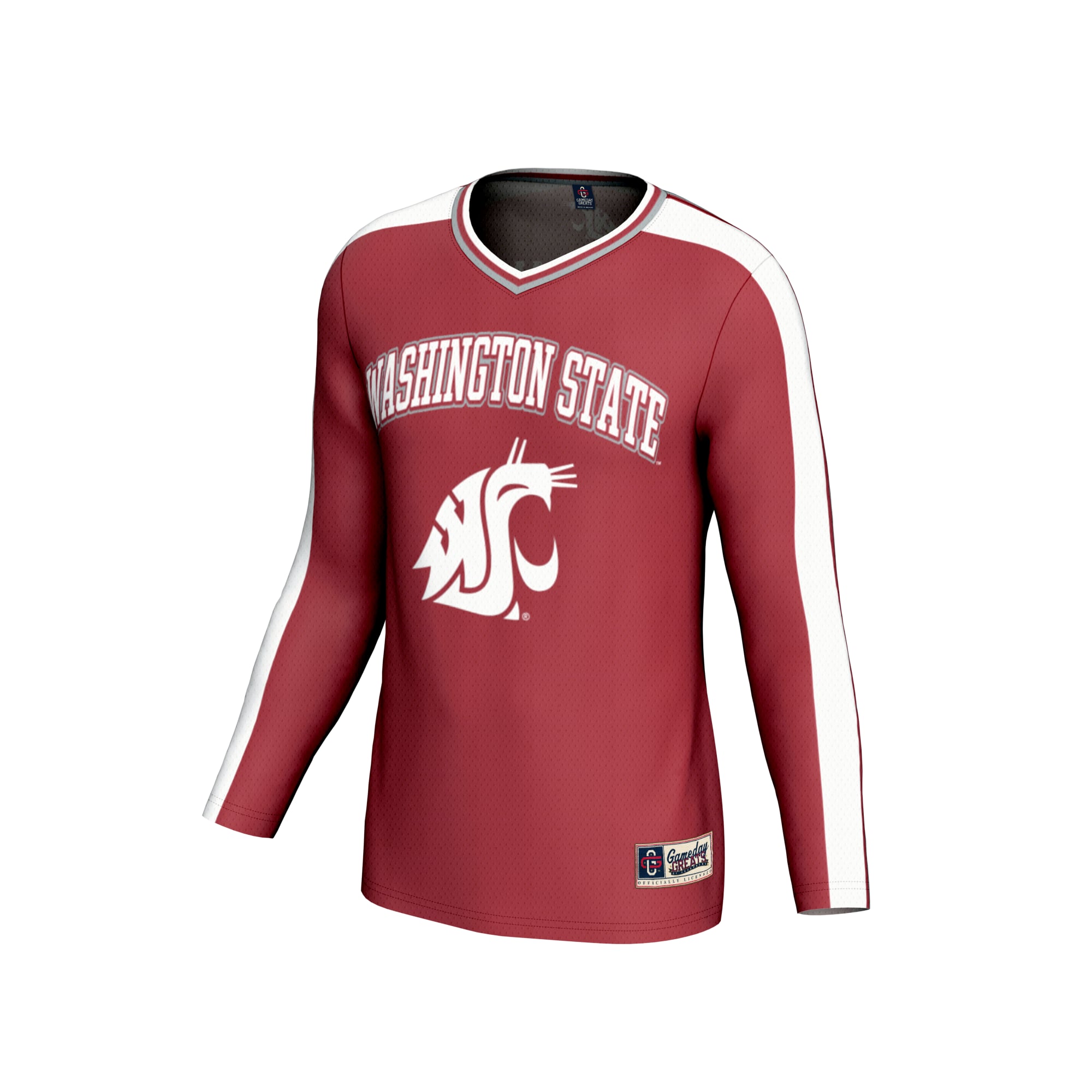 Washington State Cougars Unisex Lightweight Collegiate Volleyball Fashion Jersey - front view
