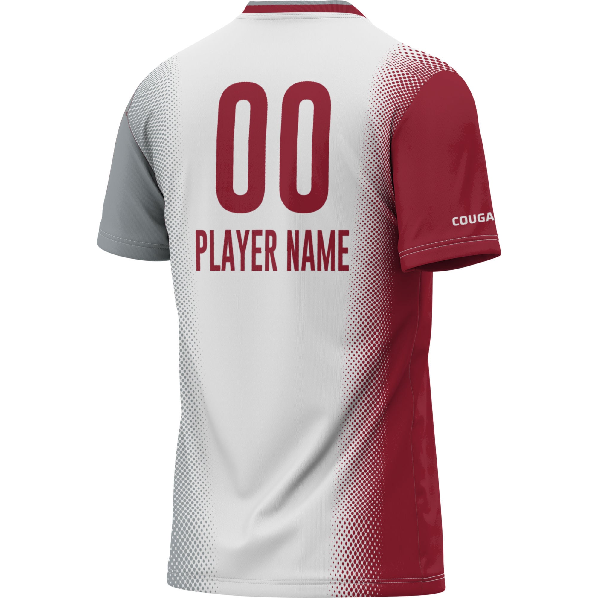 Washington State Cougars Youth Lightweight Women's Soccer Jersey White - back view