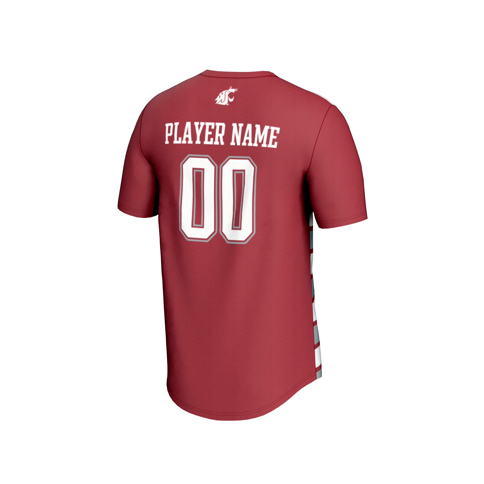 Washington State Cougars Youth Collegiate Women's Soccer Lightweight Fashion Jersey - back view