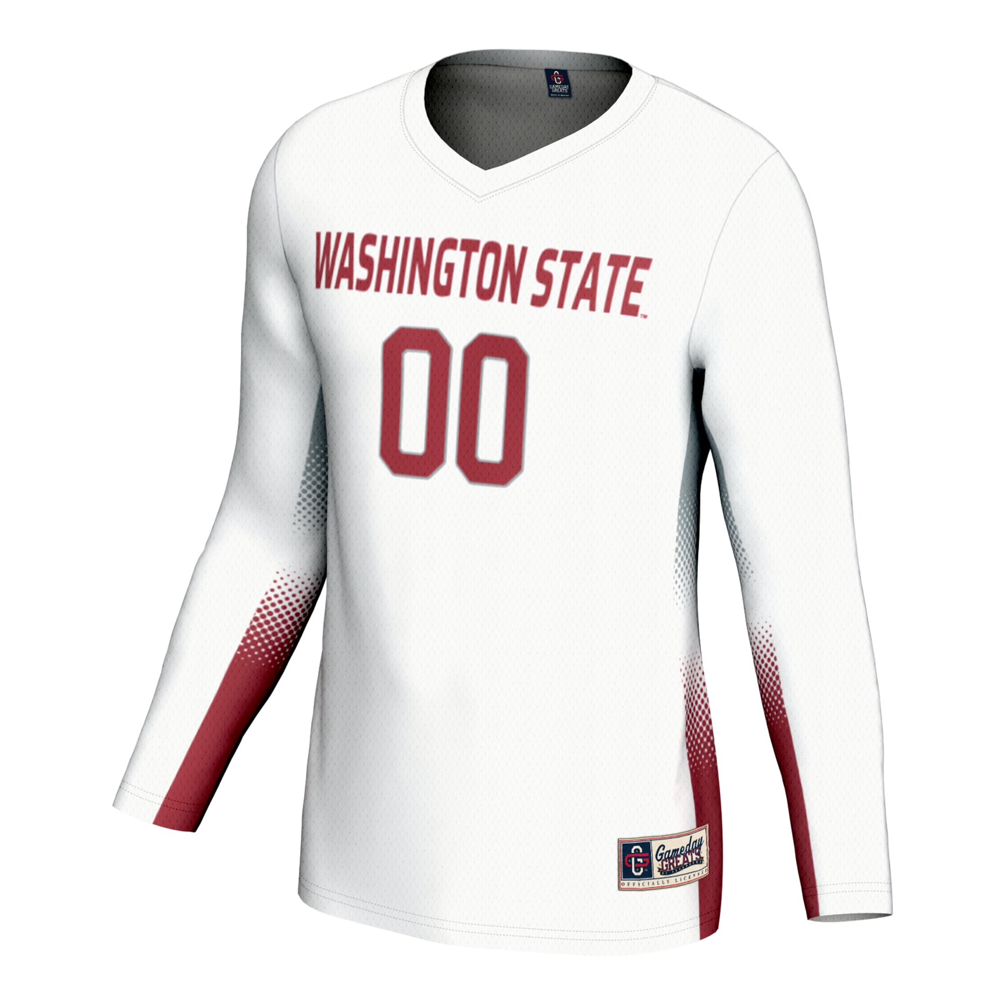 Washington State Cougars Youth Lightweight Women's Volleyball Jersey White - front view
