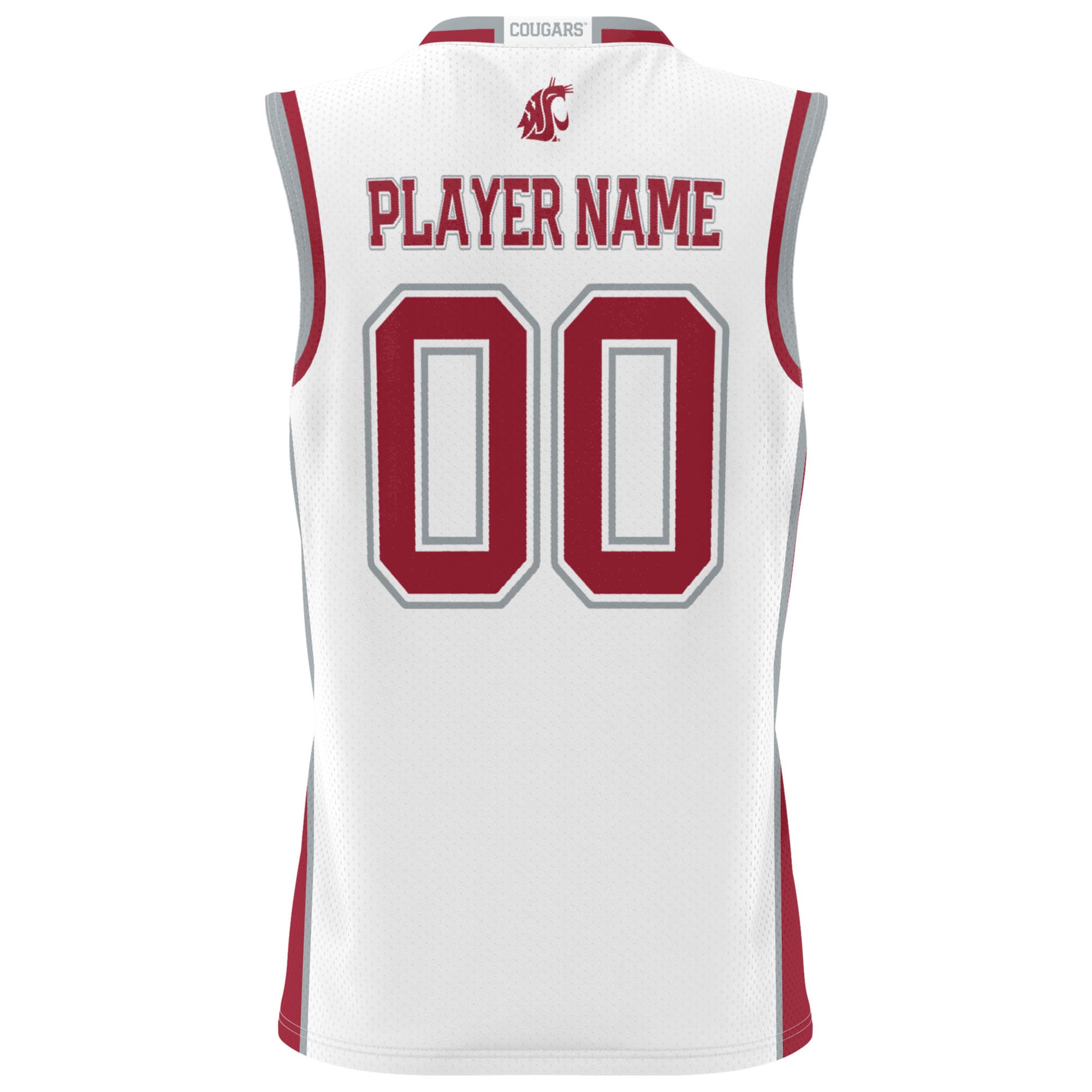 Washington State Cougars Youth Men's Basketball Jersey White - back view