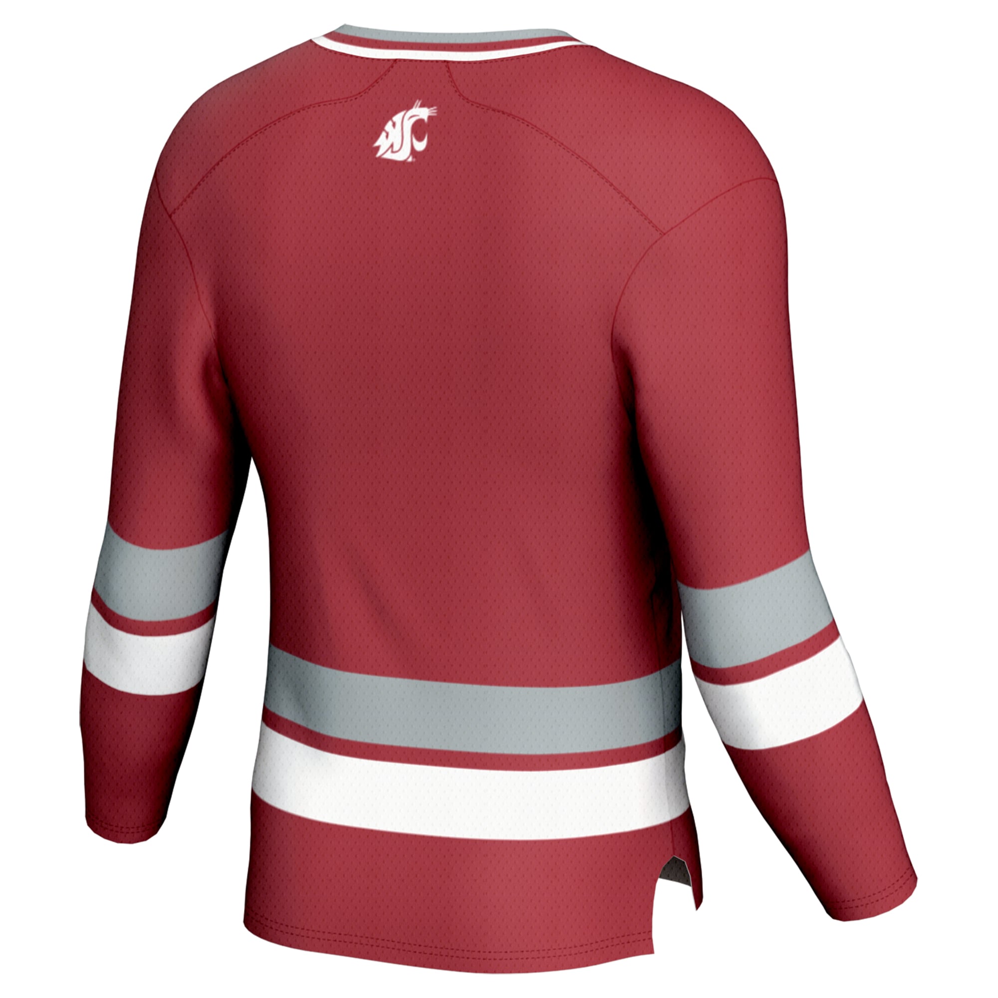 Washington State Cougars Youth Spirit Hockey Jersey Crimson - back view