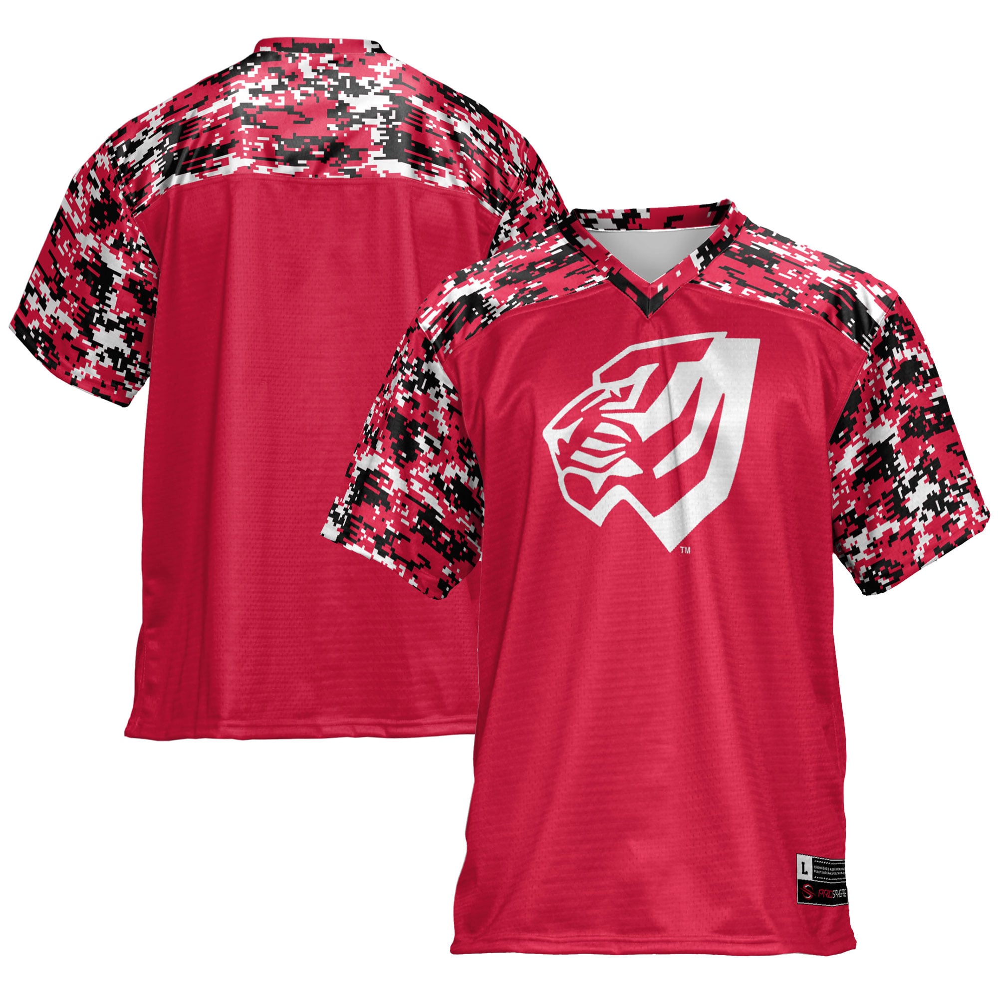 West Alabama Tigers Football Jersey Red - front and back view