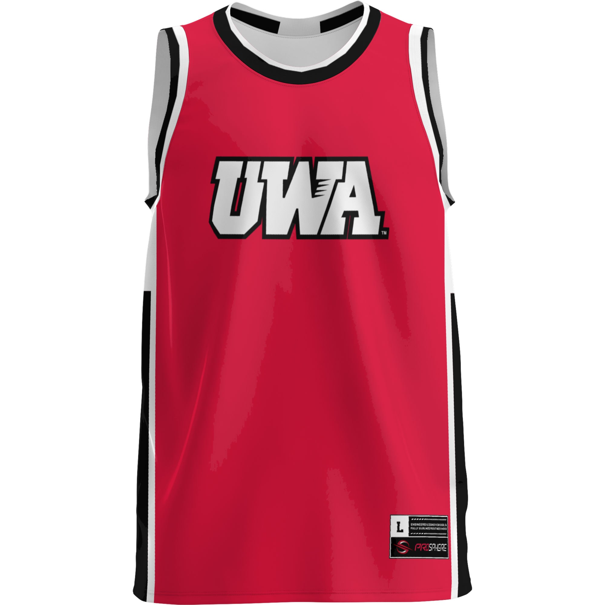 West Alabama Tigers Lightweight Basketball Jersey Red - front view