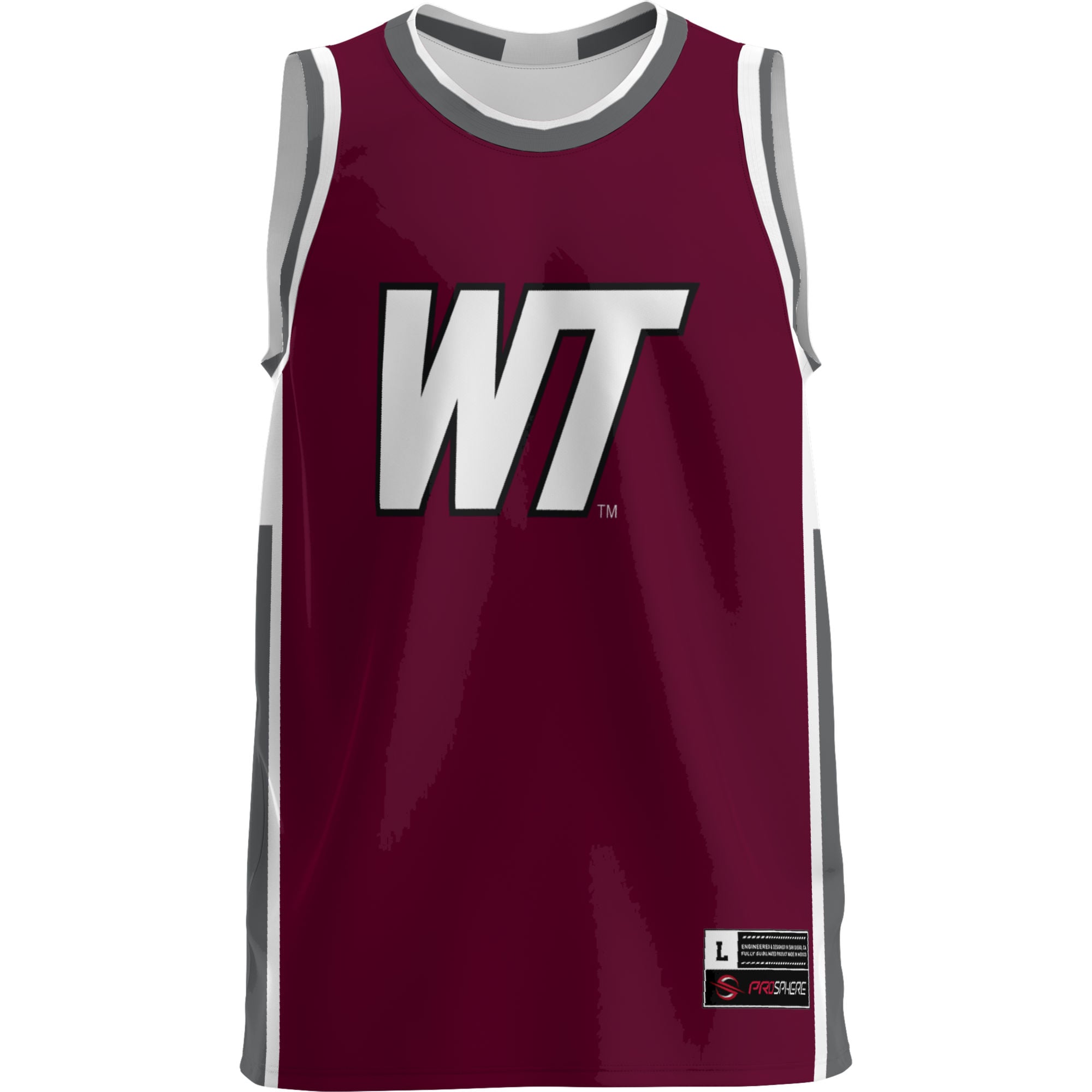West Texas A&M Buffaloes Lightweight Basketball Jersey Maroon - front view