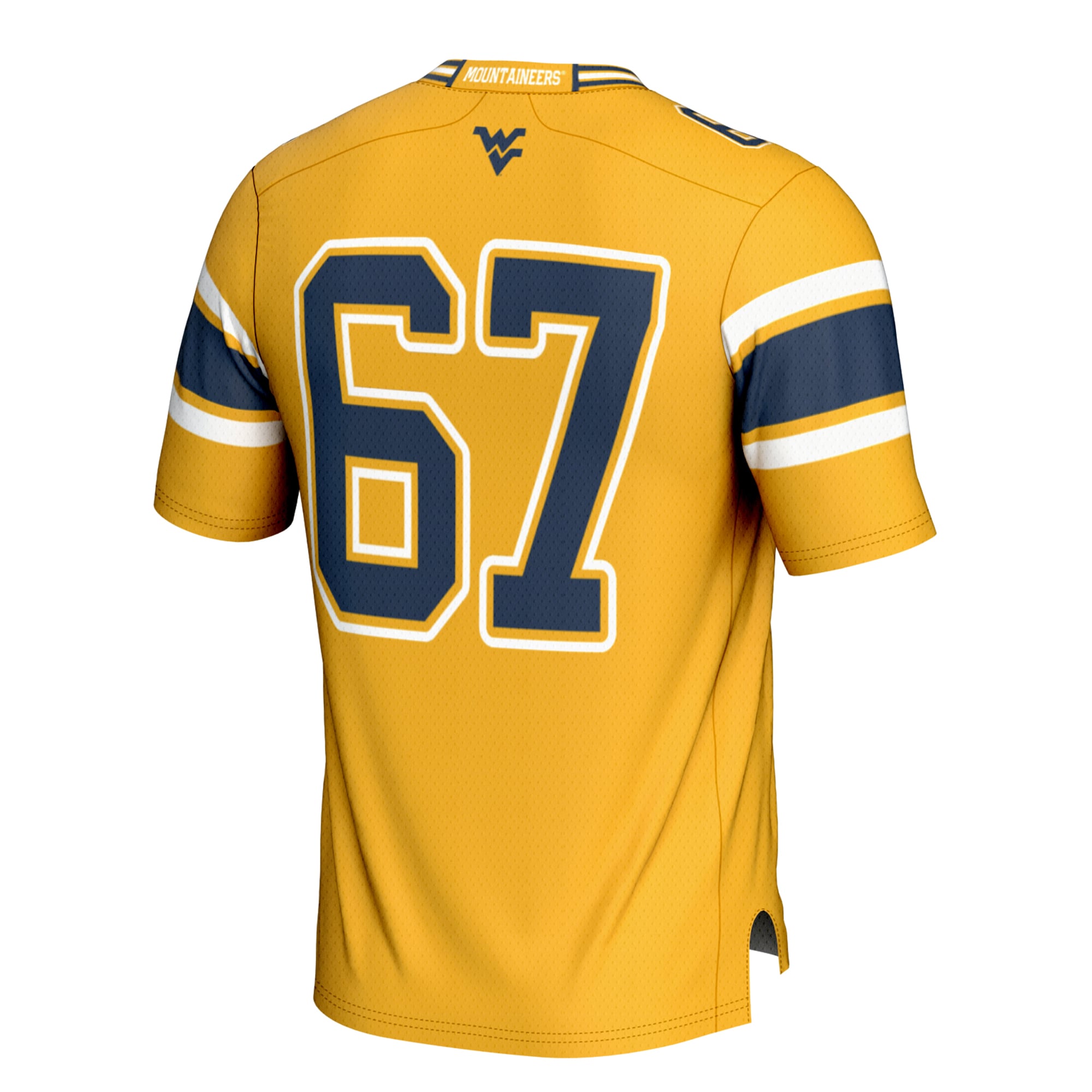 #1 West Virginia Mountaineers Football Jersey Cardinal - back view