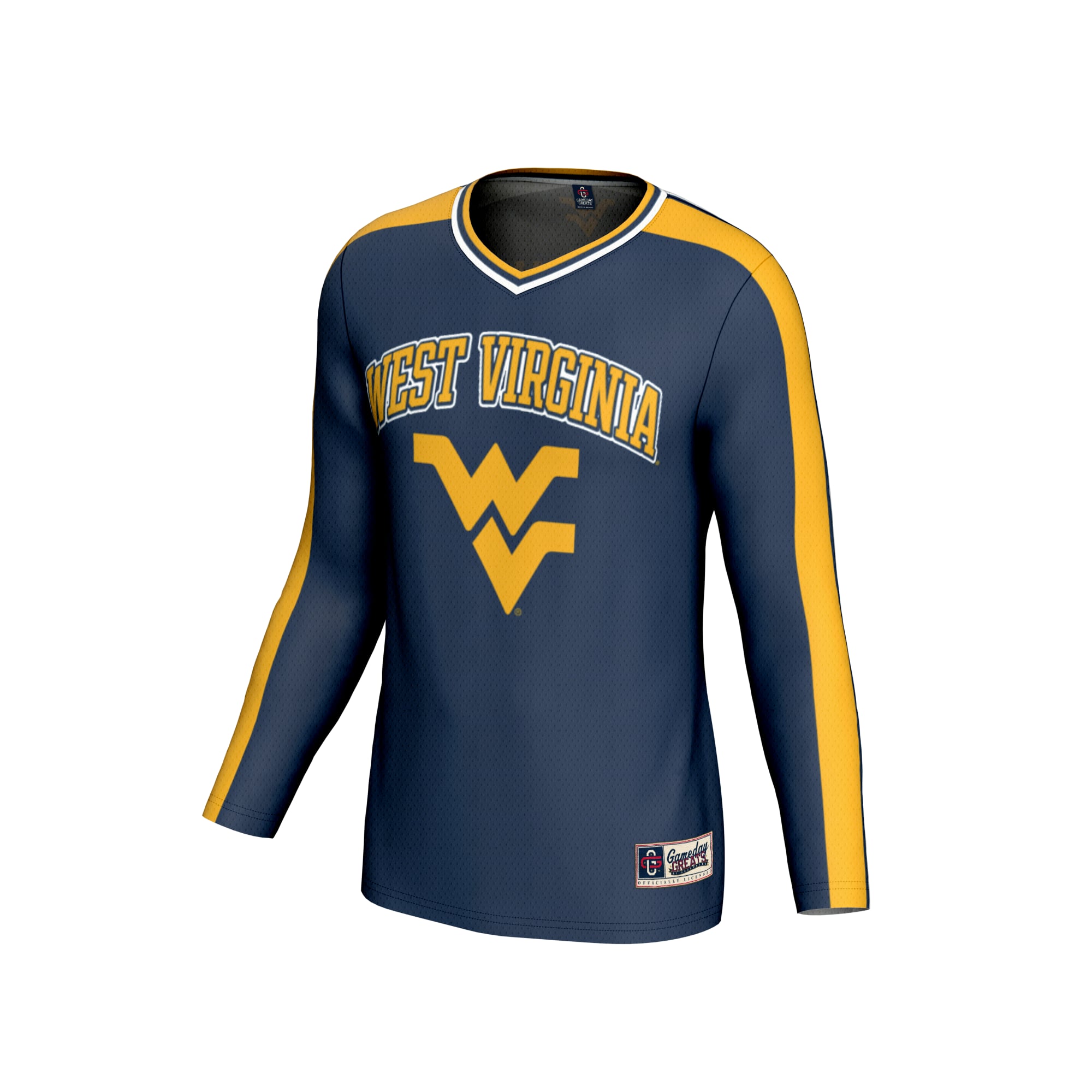 West Virginia Mountaineers Unisex Collegiate Women's Volleyball Lightweight Fashion - front view
